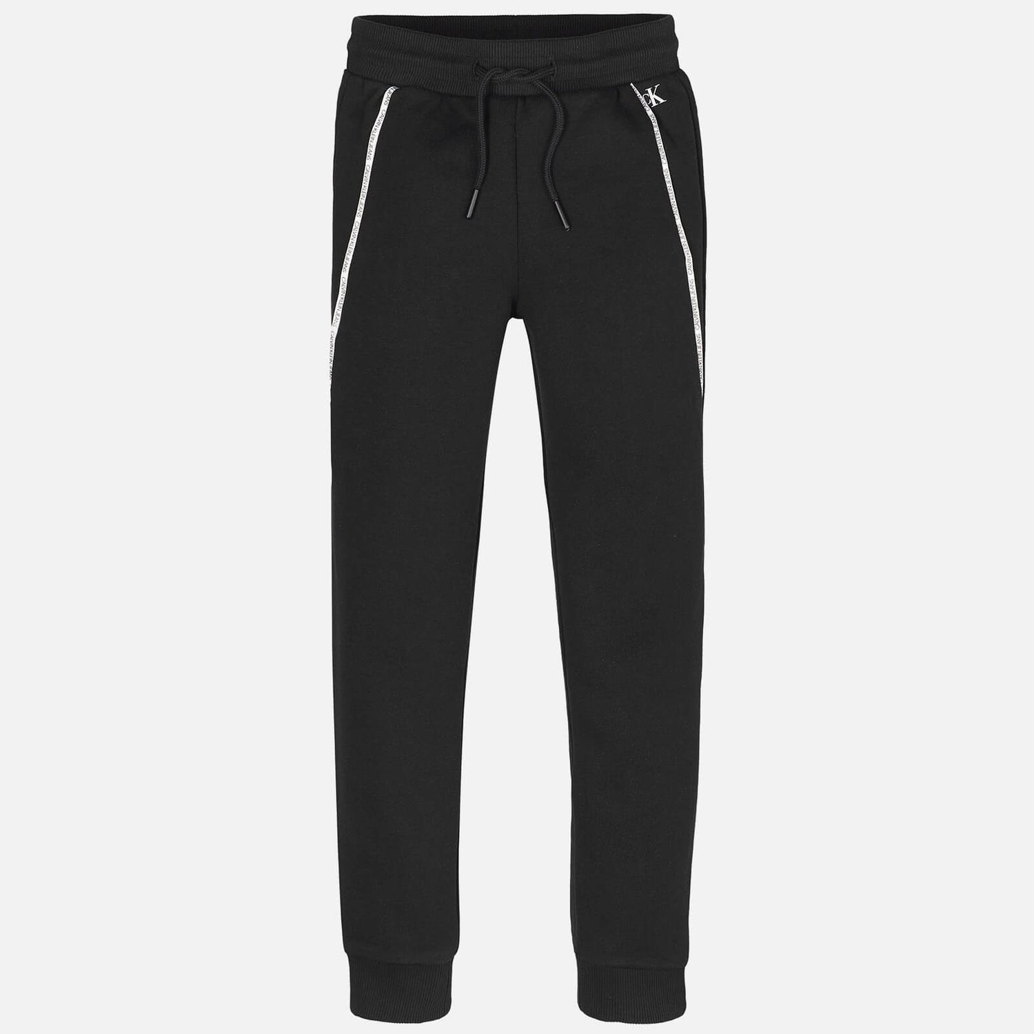 Calvin Klein Jeans Boy's Logo Piping Sweatpants - Black