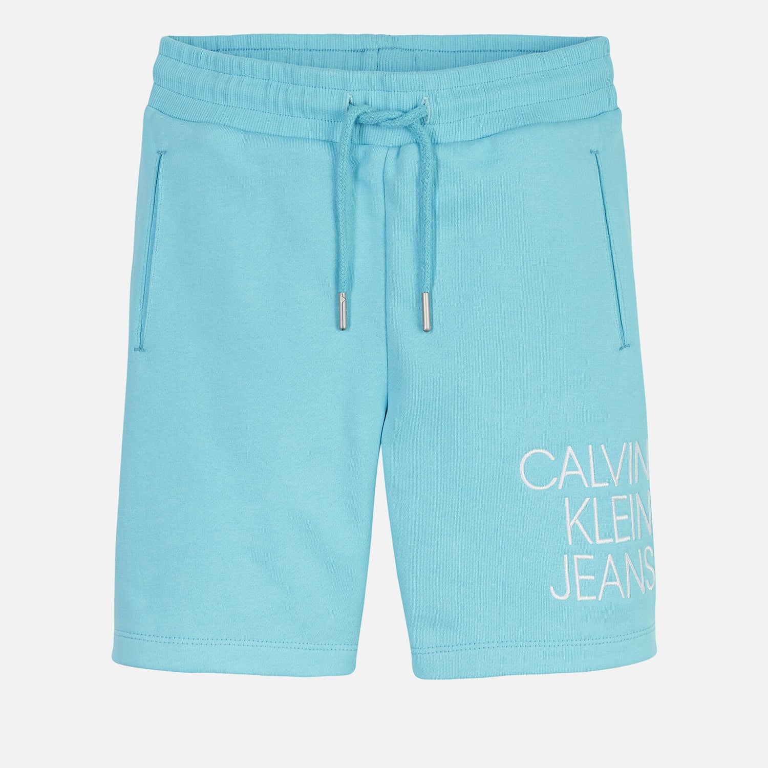 Calvin Klein Jeans Girls' Hybrid Logo Jogger Shorts - Bright Sky