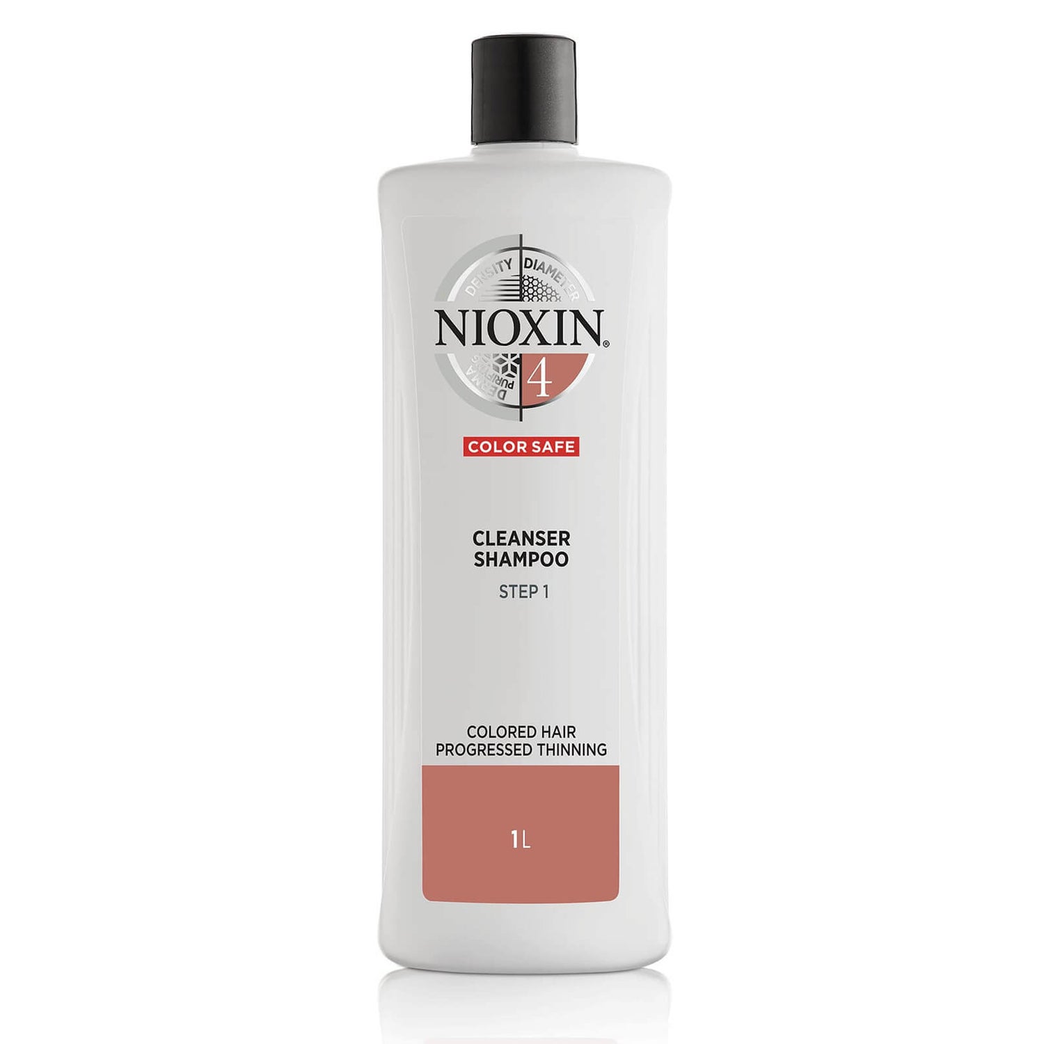 Nioxin System 4 Cleanser Shampoo for Color Treated Hair Progressed Thinning 33.8 oz - Dermstore