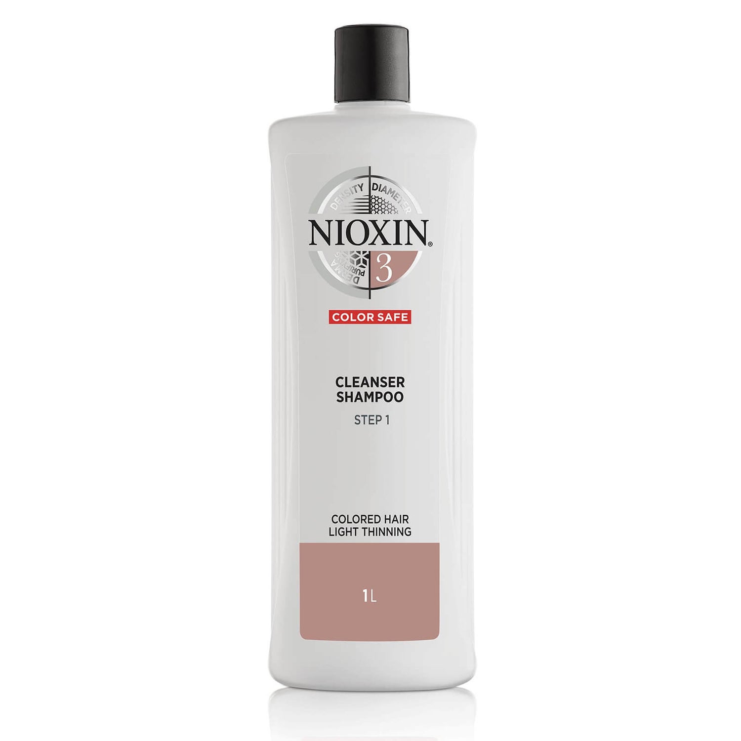 Nioxin System 3 Cleanser Shampoo for Color Treated Hair with Light Thinning 33.8 oz