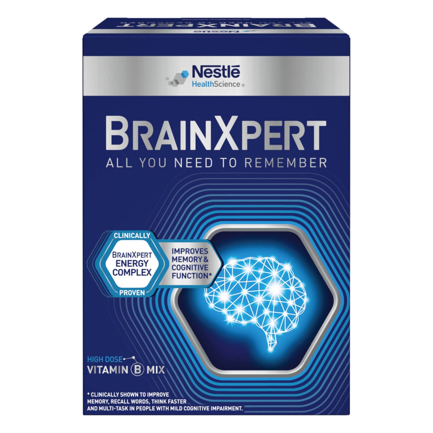 BrainXpert – Improves Memory and Cognitive Function - 1 Month Pack - 56 x 25g Sachets