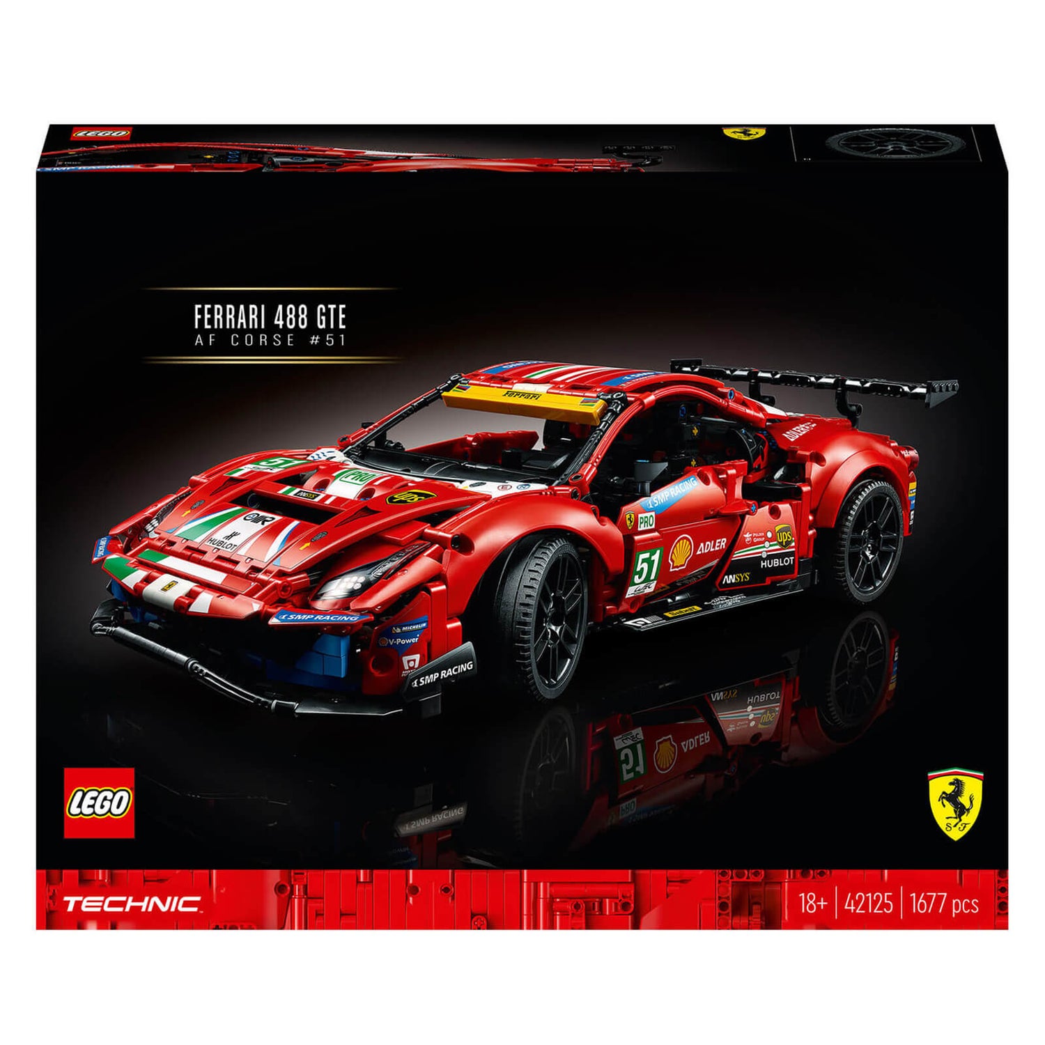 LEGO Technic: Ferrari 488 GTE AF Corse #51 Car Set (42125)