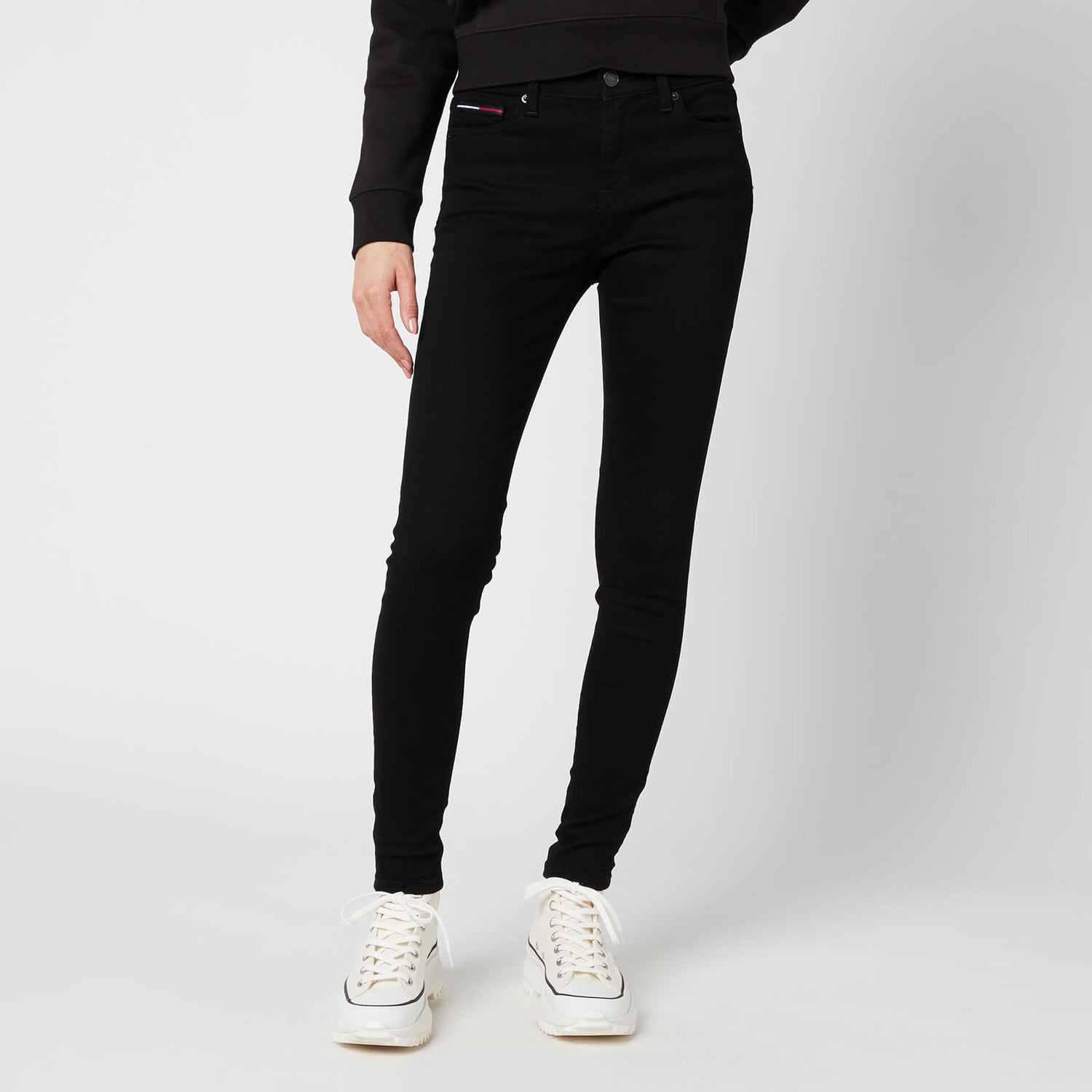 Tommy Jeans Women's Nora Mid-Rise Skinny Jeans - Black