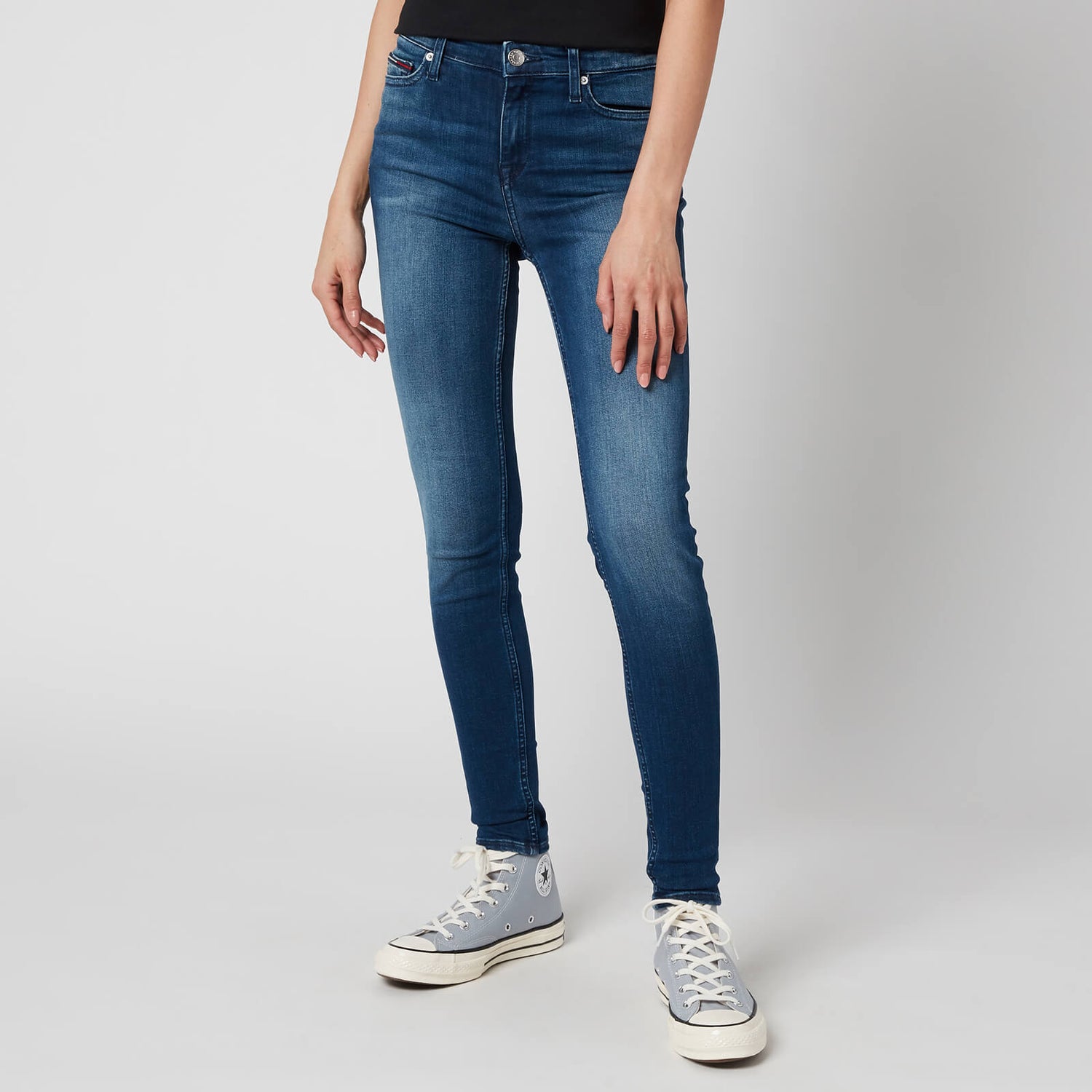 Tommy Jeans Women's Nora Mid-Rise Skinny Jeans - Niceville Mid Blue