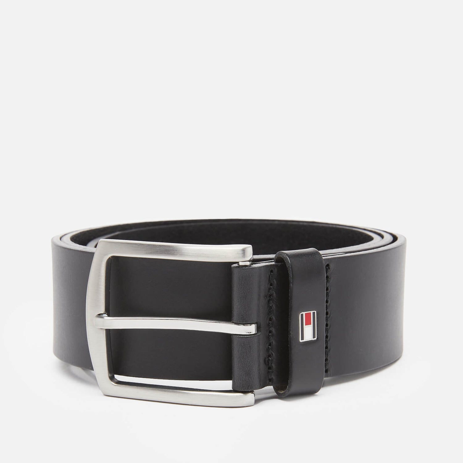 Tommy Hilfiger Men's New Denton 4.0 Leather Belt - Black