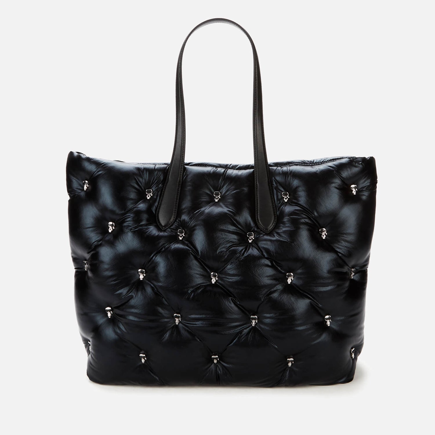 KARL LAGERFELD Women's K/Ikonik 3D Multi Pin Tote Bag - Black