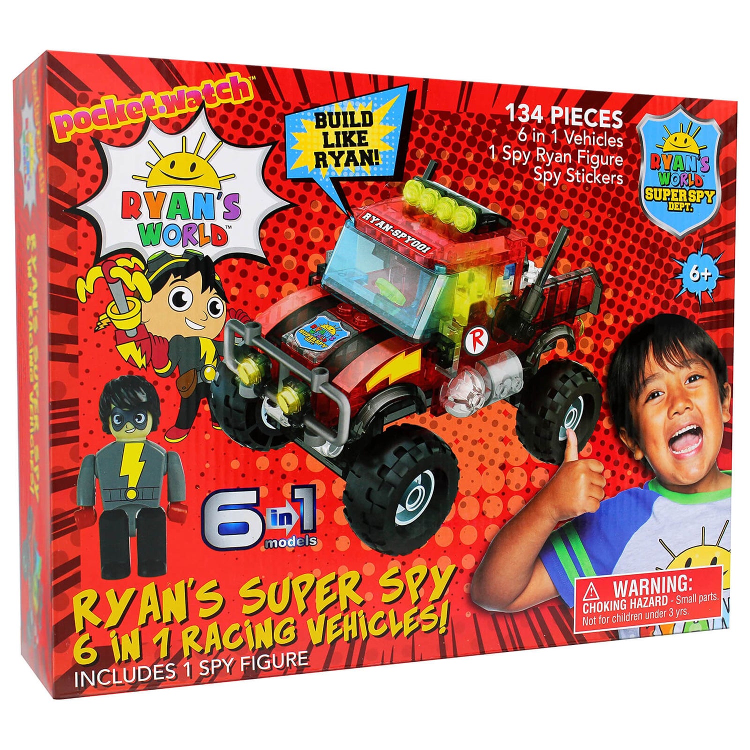 Ryan's World 6-in-1 Spy Racing Set