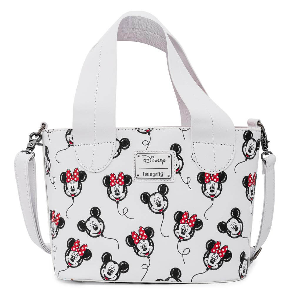 Loungefly Disney Mickey and Minnie Balloons AOP Handbag