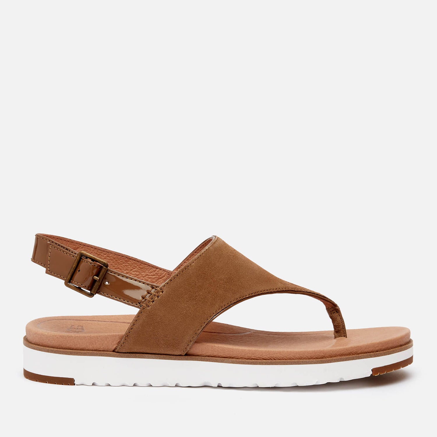 UGG Women's Alessia Suede Toe Post Sandals - Coffee Grounds