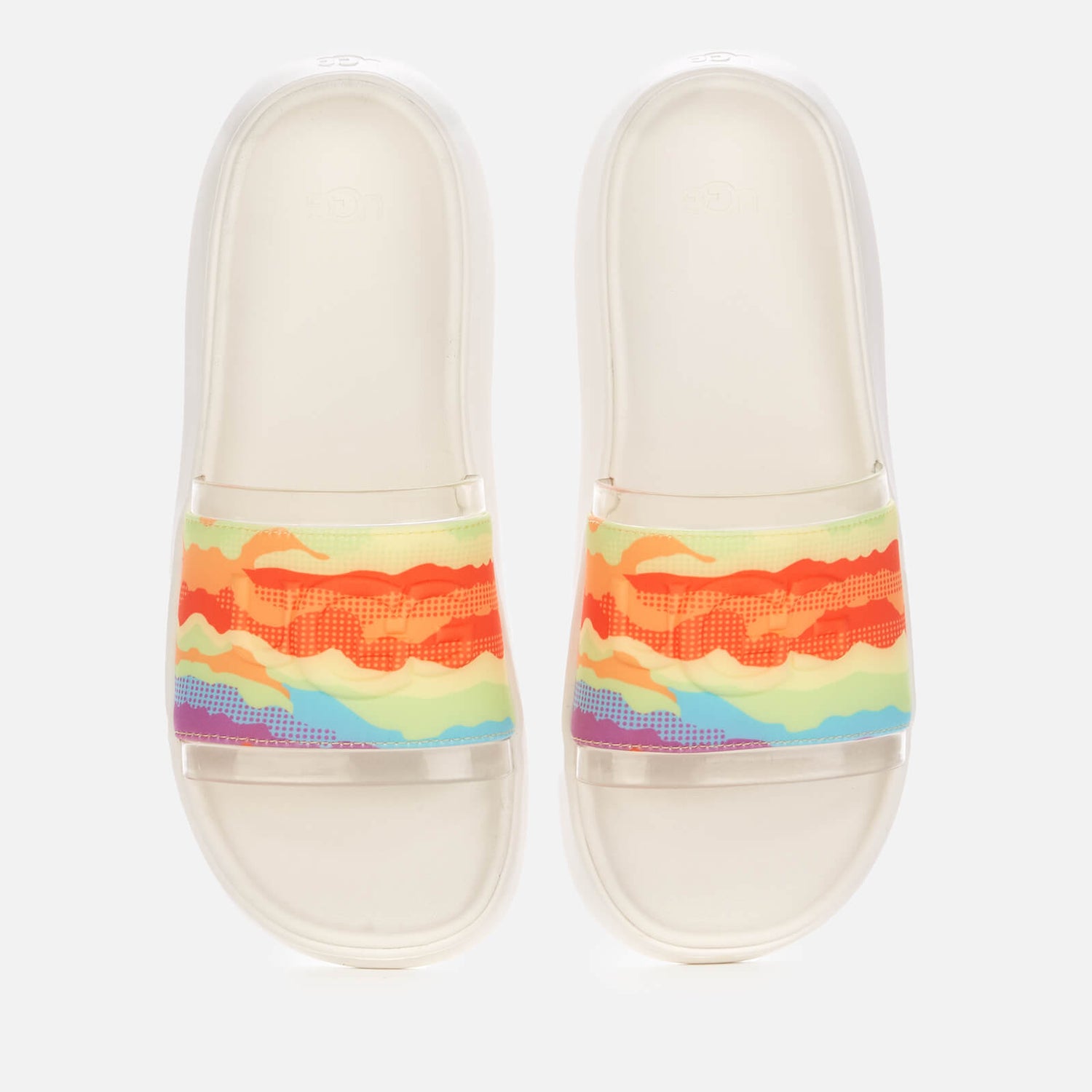 UGG Pride Collection Cali Slide Sandals - Rainbow Stripes