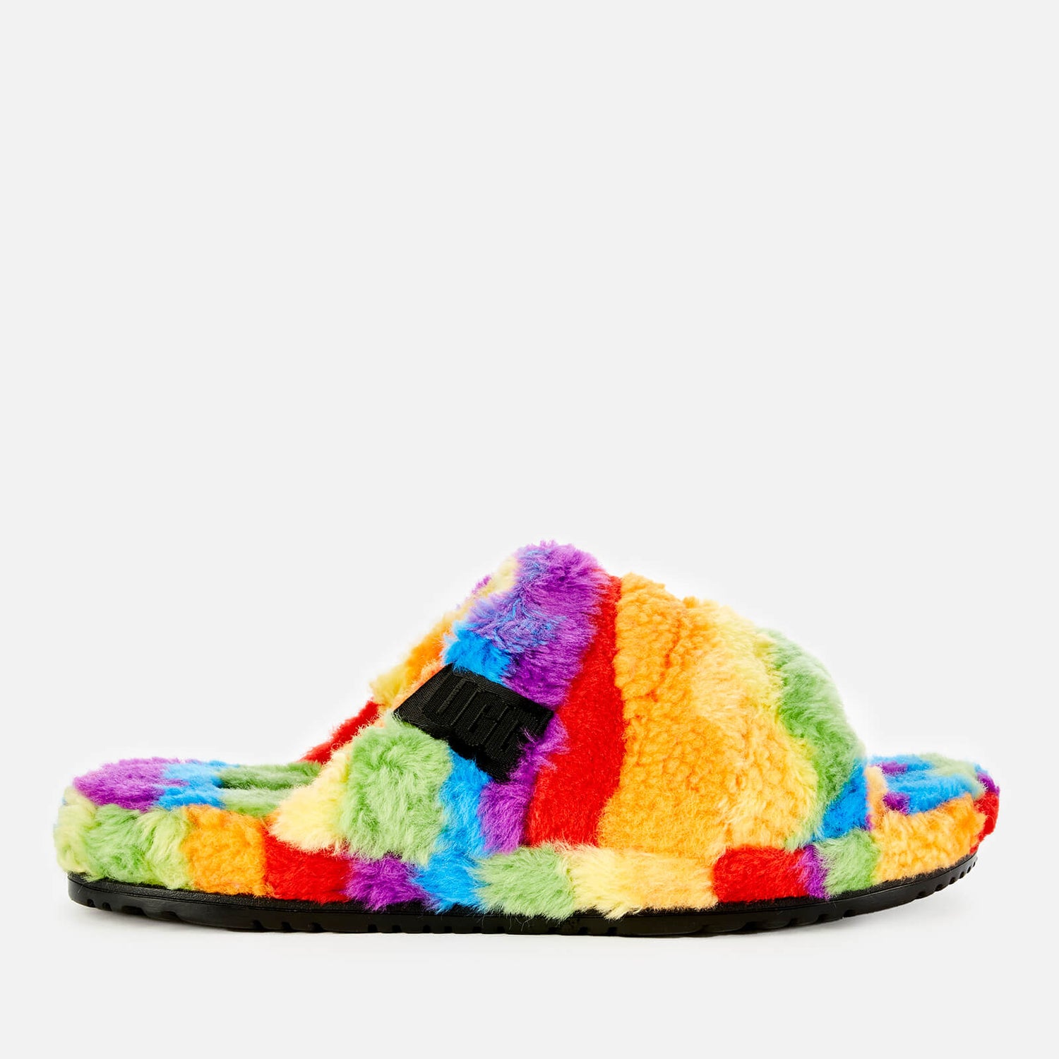 UGG Men's Fluff You Pride Collection Slippers - Pride Rainbow