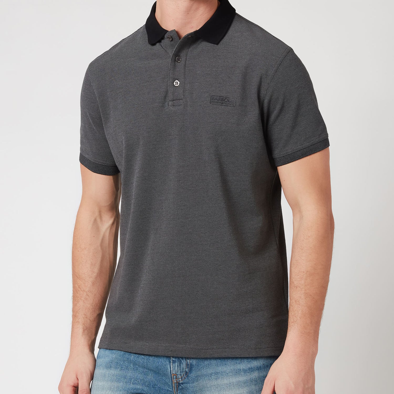 Barbour International Men's Contrast Polo Shirt - Black