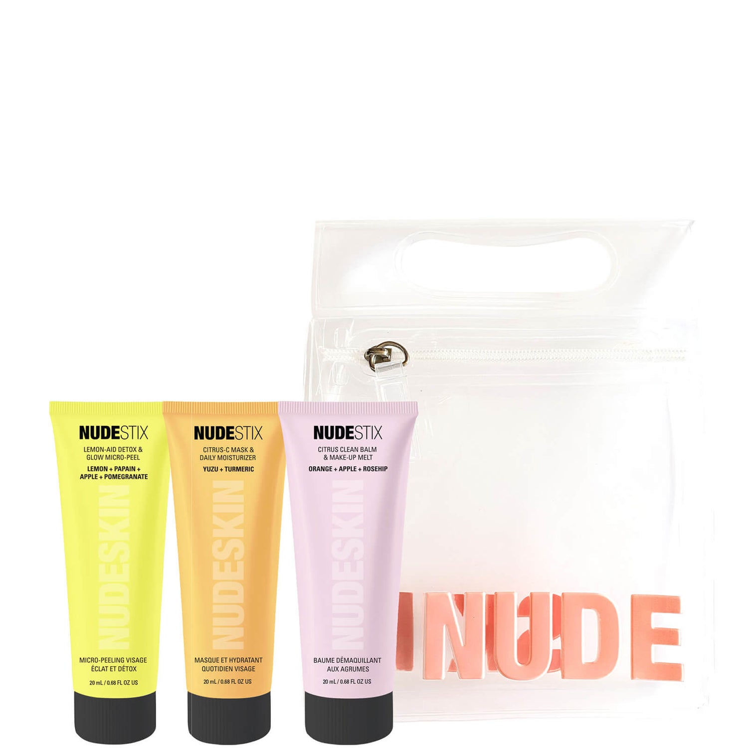 Набор для очищения лица NUDESTIX Nudeskin 3-Step Citrus Renew Set