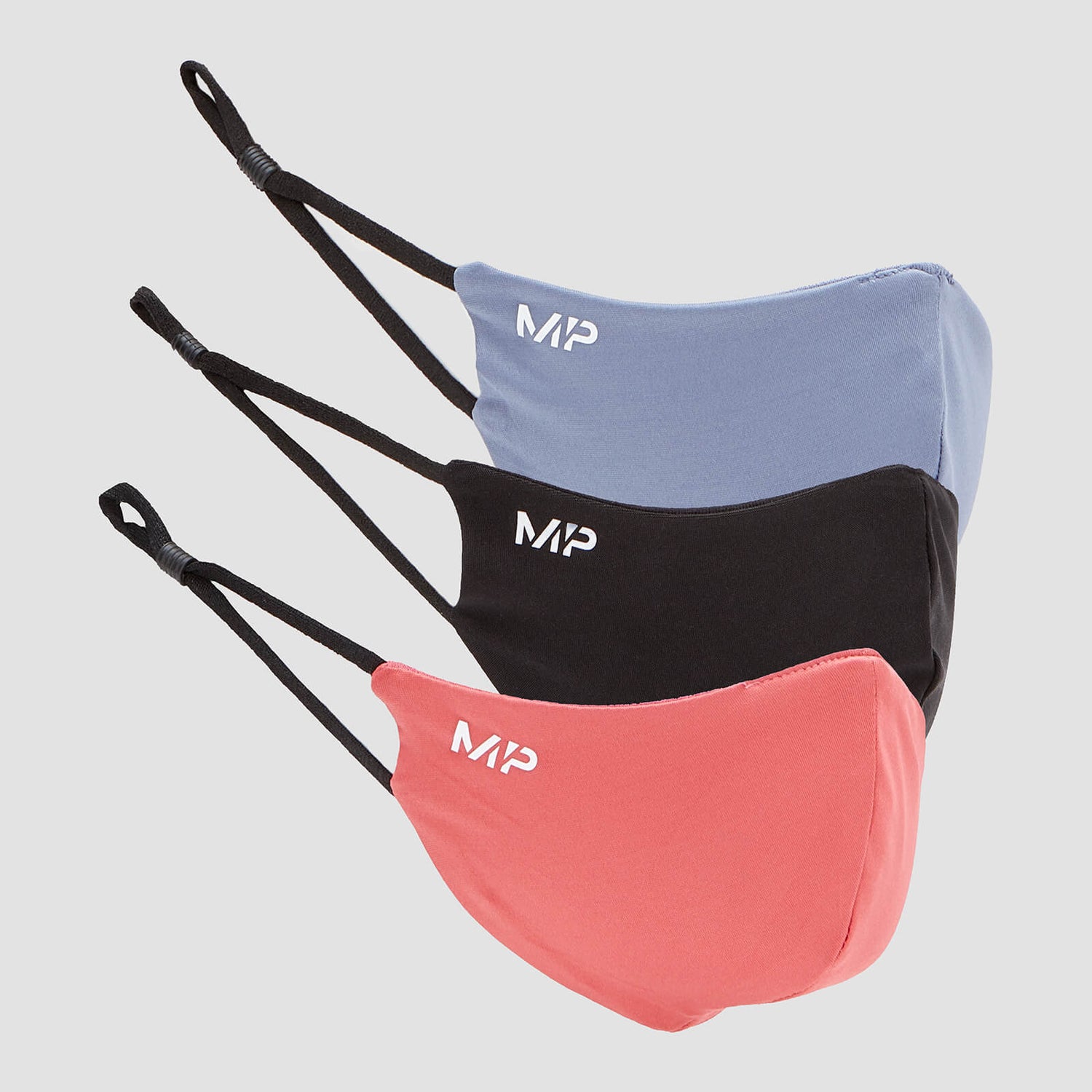 MP masker (3 stuks) - Zwart / Berry Pink / Galaxy