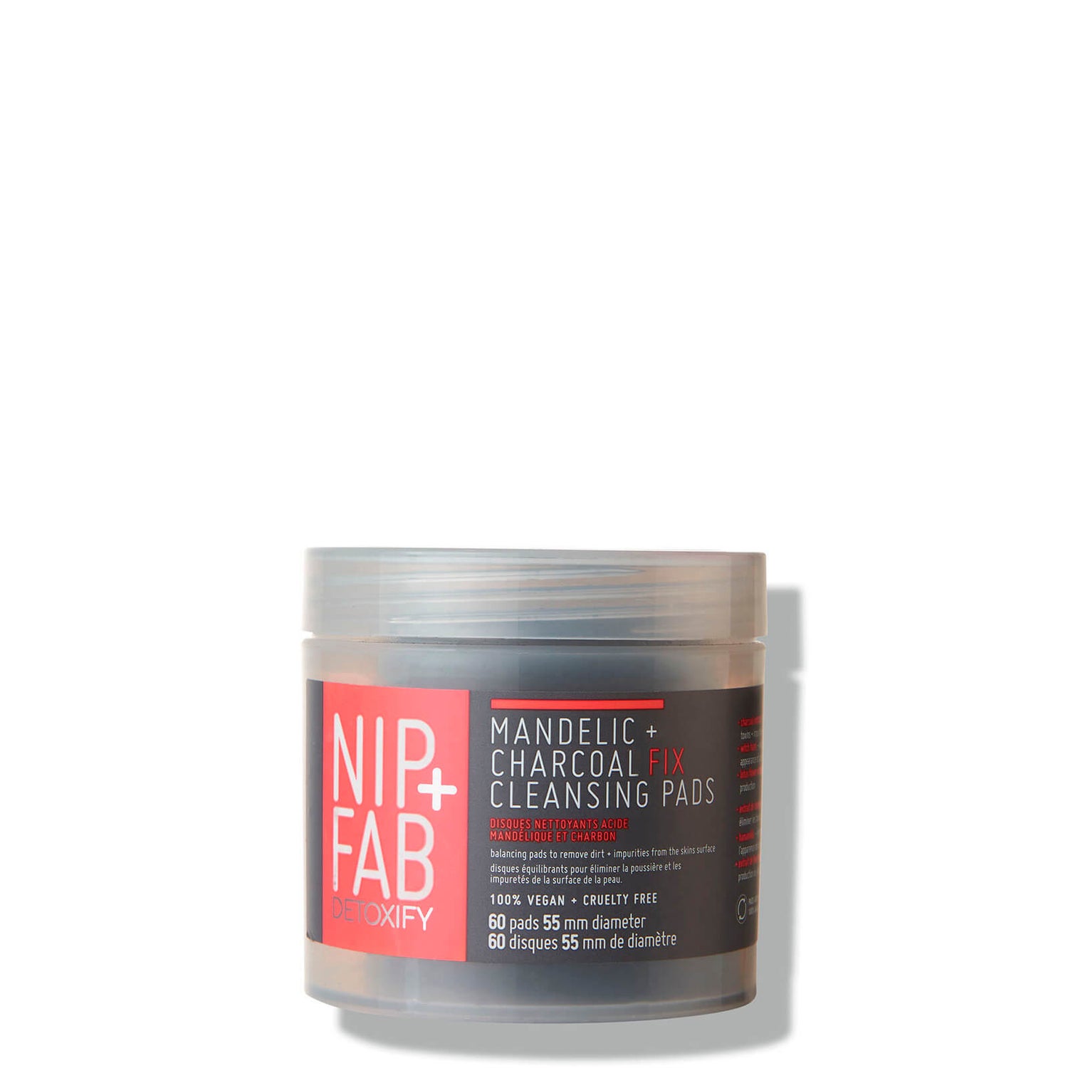 NIP+FAB Charcoal and Mandelic Acid Fix Daily Pads 80ml