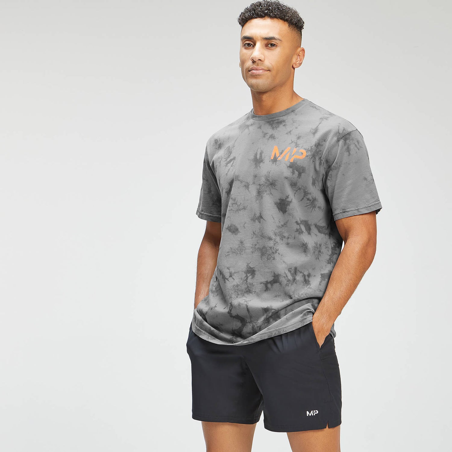 MP Men's Adapt Tie Dye Short Sleeve Oversized T-Shirt - Carbon/Storm