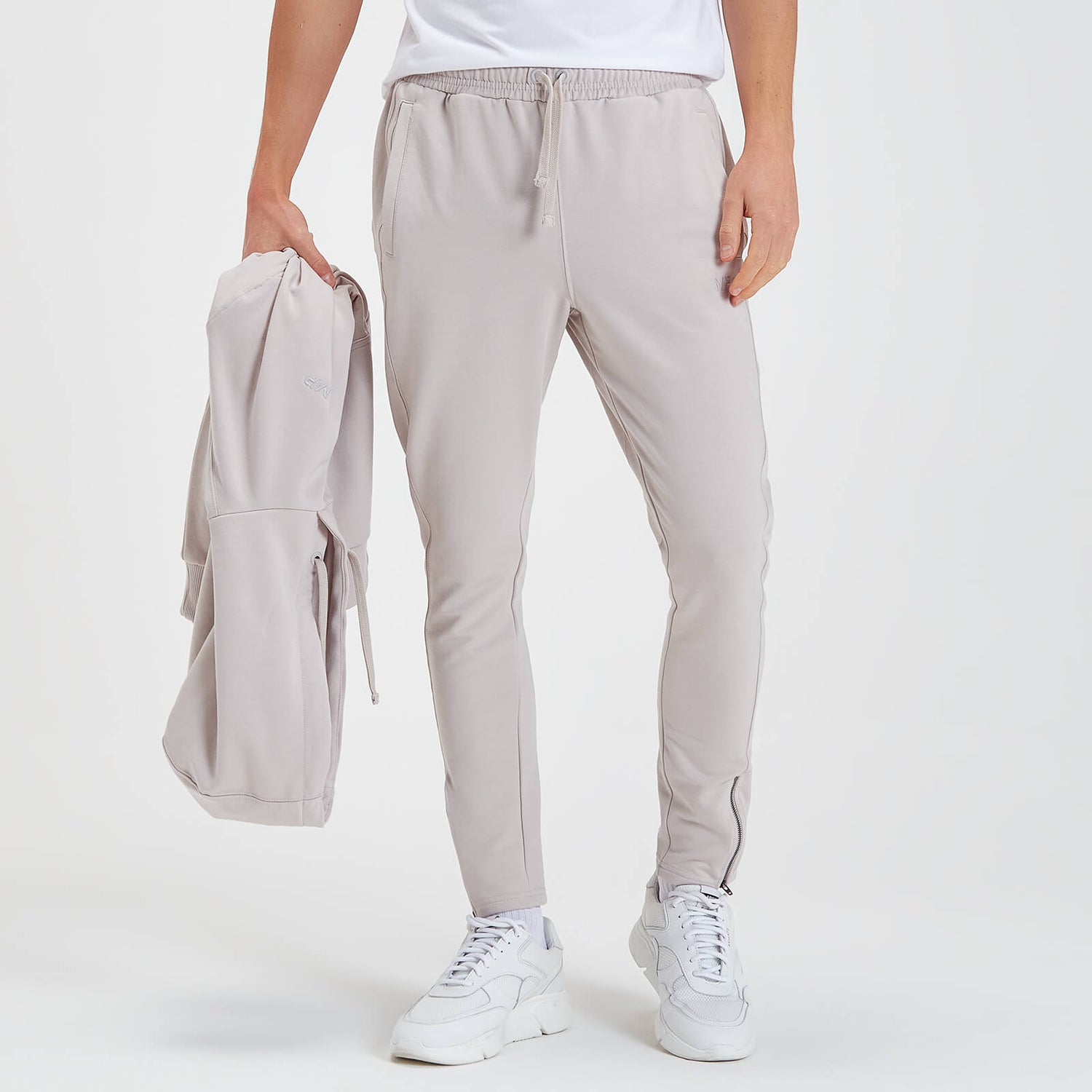 Męskie spodnie dresowe z kolekcji Rest Day MP – Bone Grey - XS