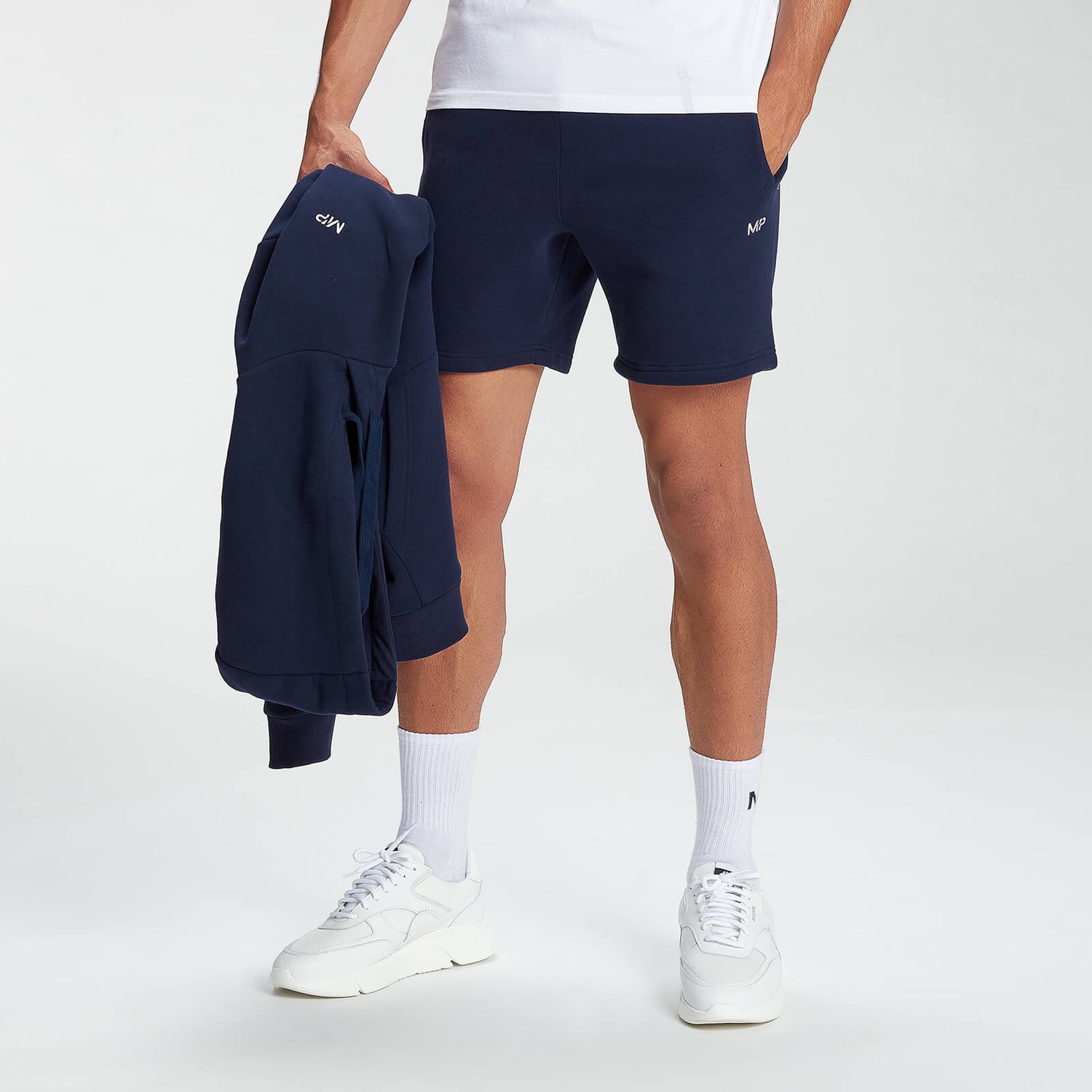 MP Moške kratke hlače Essentials - mornariška barva - XXS