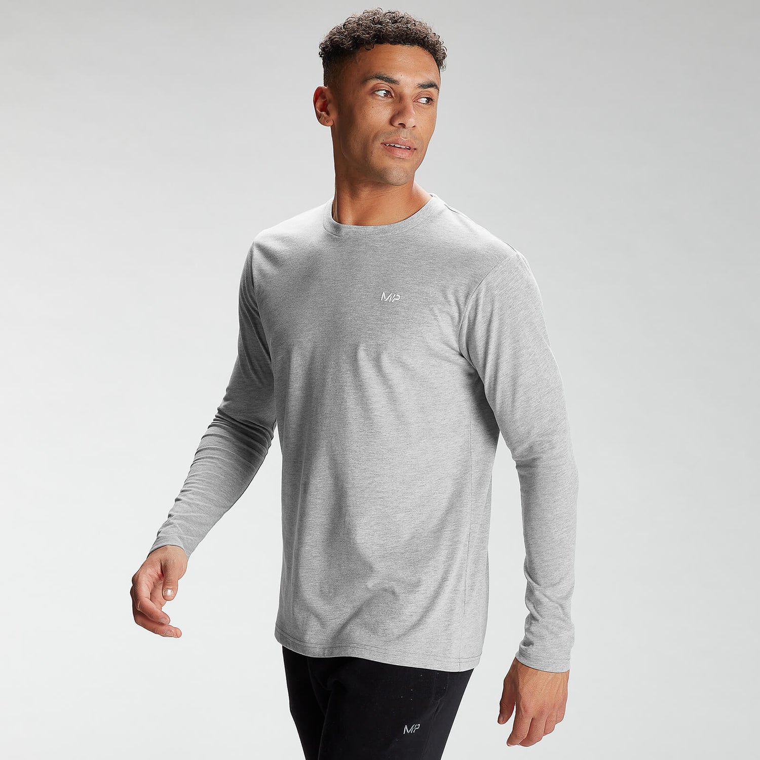MP Men's Rest Day Long Sleeve Top - Classic Grey Marl - M