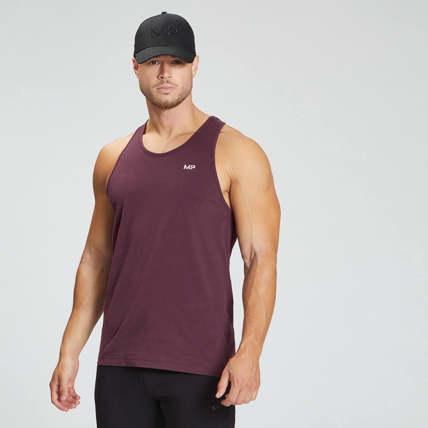 MP Men's Rest Day Stringer Vest - Port - XS