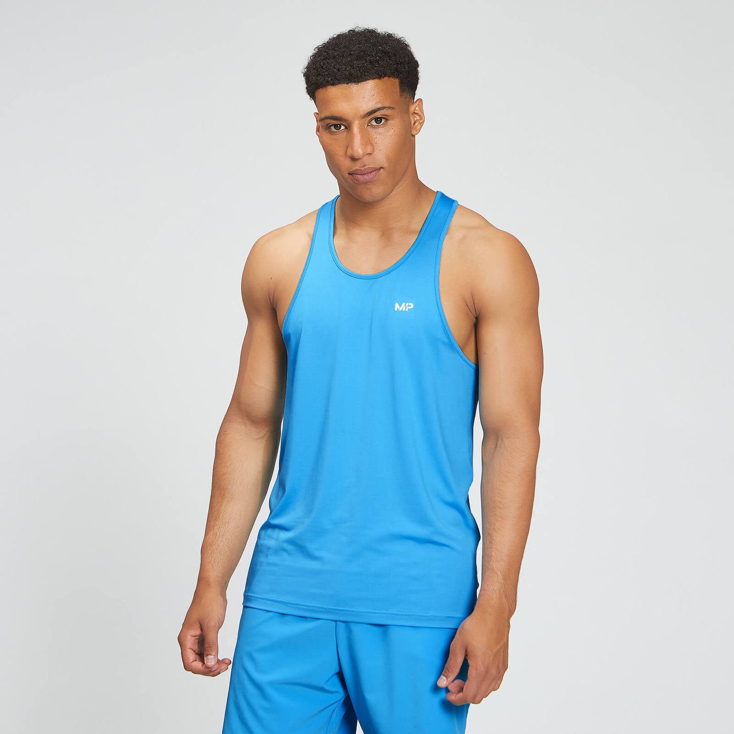 MP Men's Training Stringer Vest - Bright Blue - M