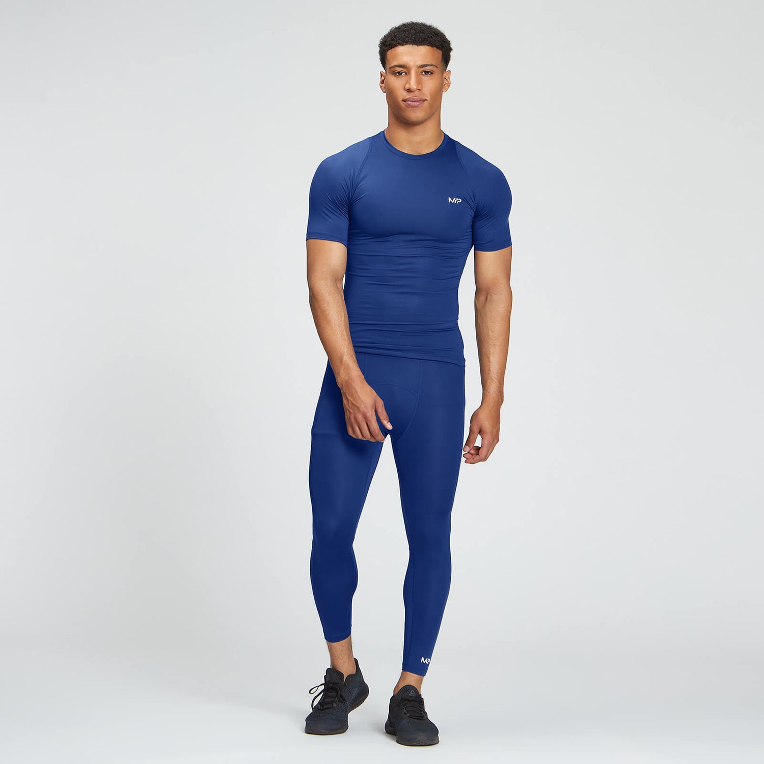 MP Training Baselayer 3/4-es férfi leggings – Intenzív kék - XS