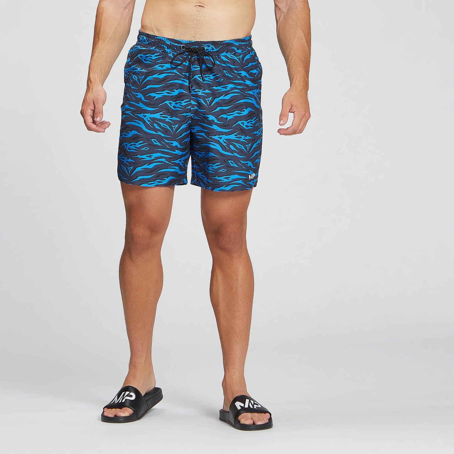 MP Men's Pacific Printed Swim Shorts - Blue - M