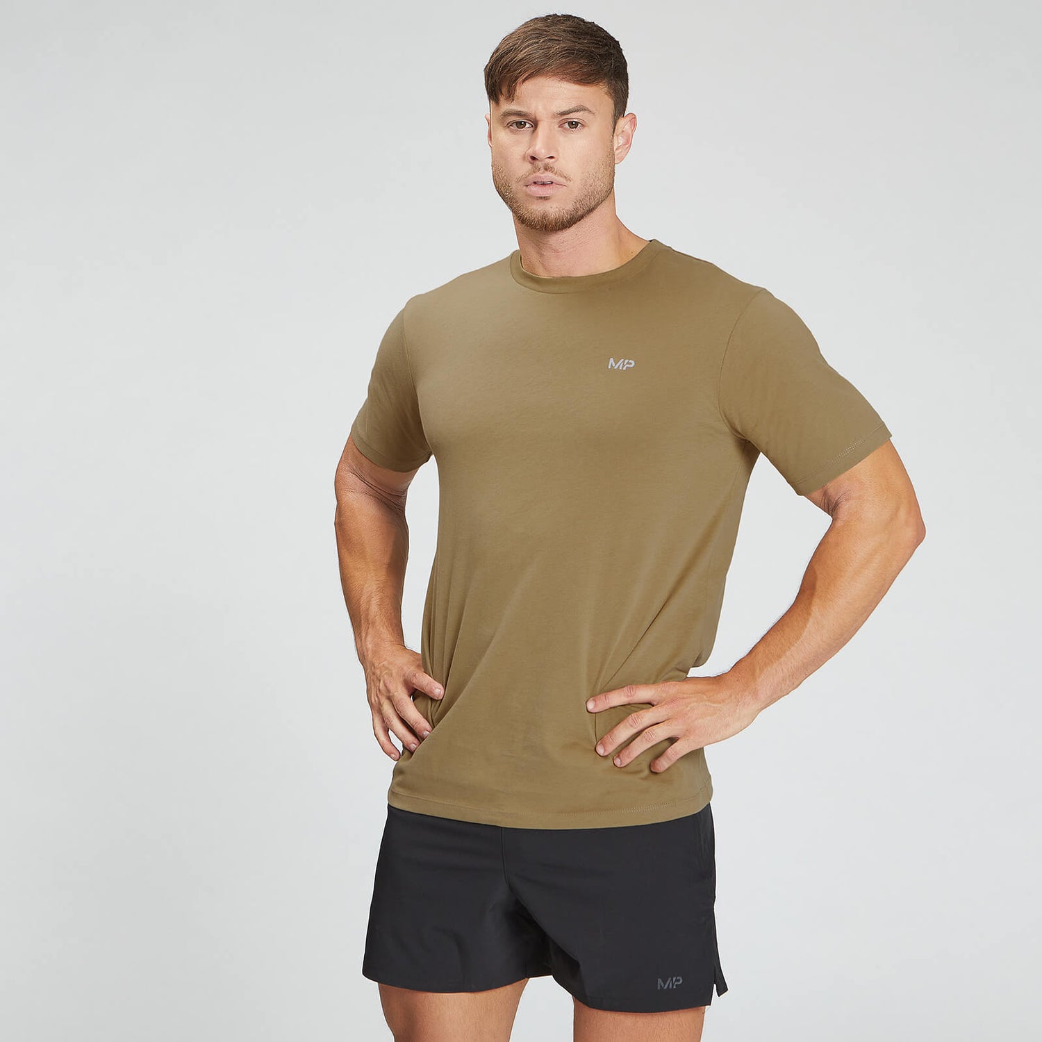 MP Men's Essentials T-Shirt - Dark Tan - XS