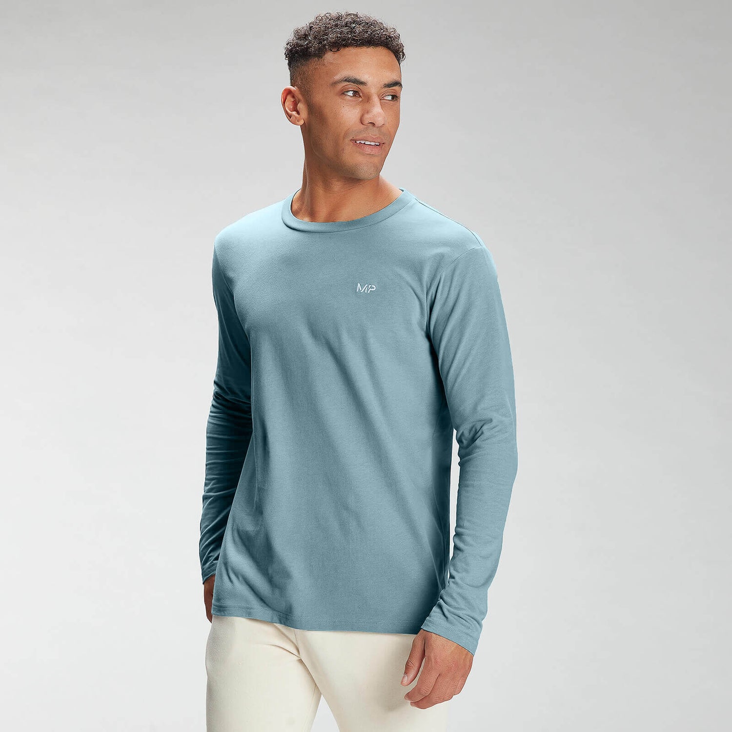 MP Ανδρικό μακρυμάνικο μπλουζάκι Essentials - Ice Blue - XL