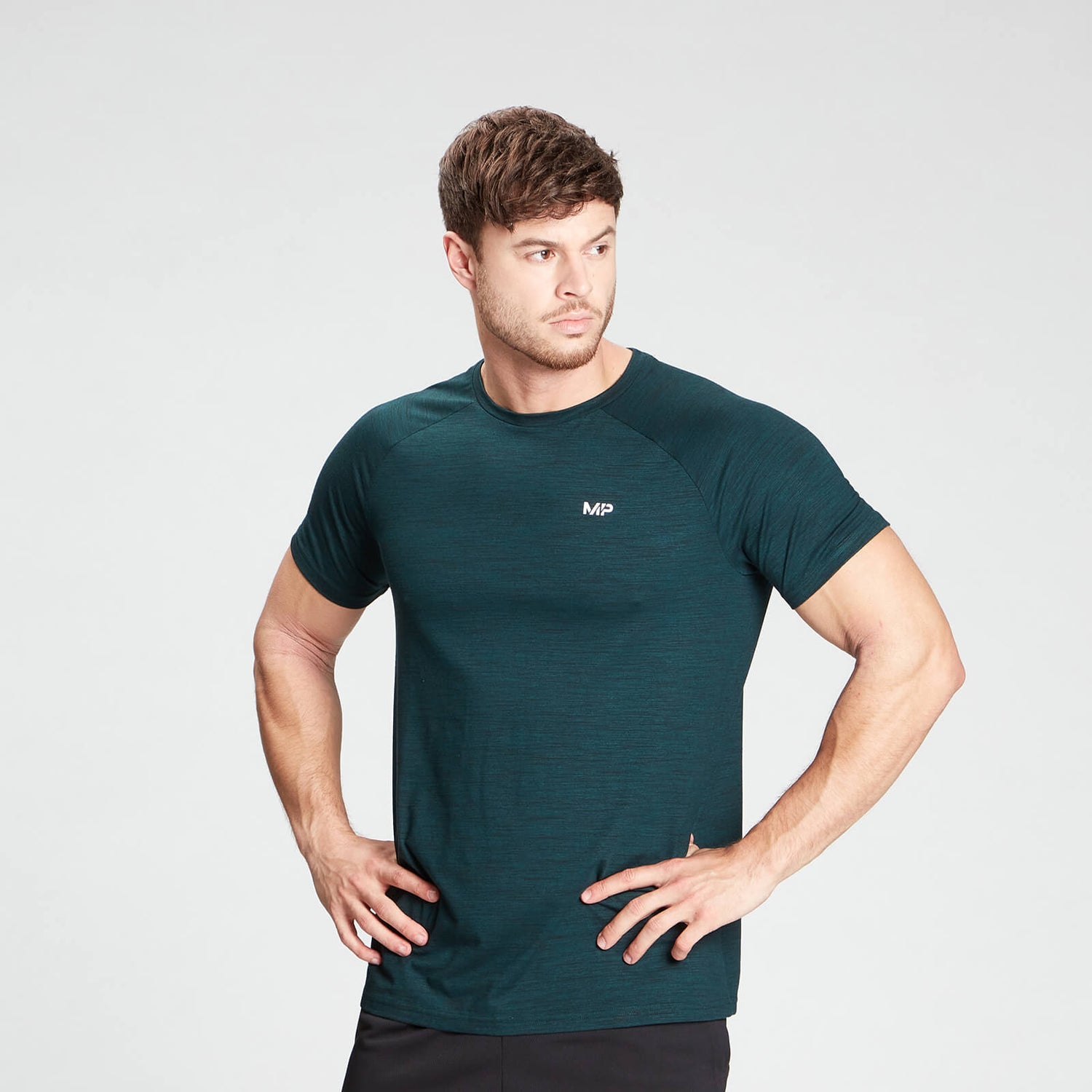 MP Men's Performance Short Sleeve T-Shirt - Deep Teal Marl