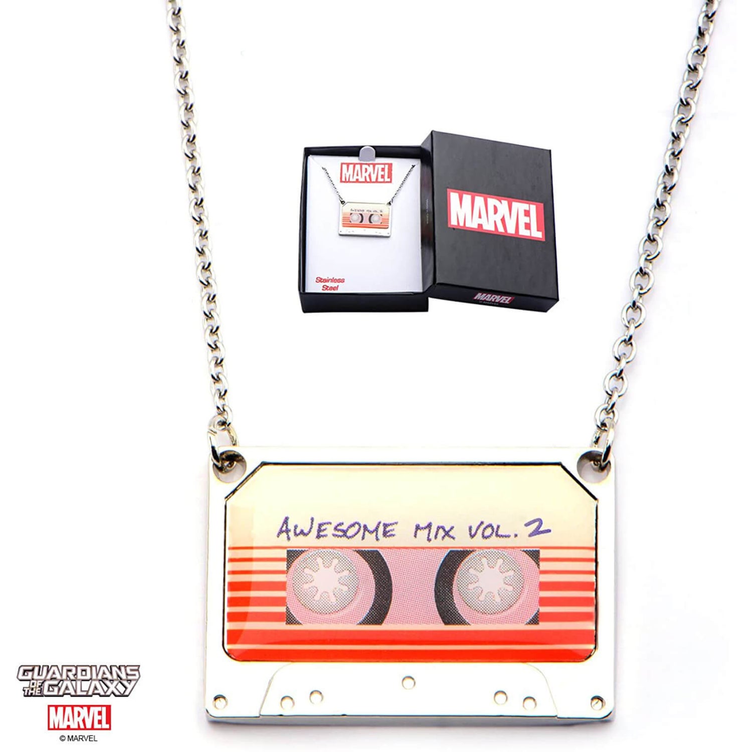 マーベル ガーディアンズ・オブ・ギャラクシー Awesome Mix Vol.2 テープ・ペンダント・ネックレス Merchandise  Zavvi (日本)