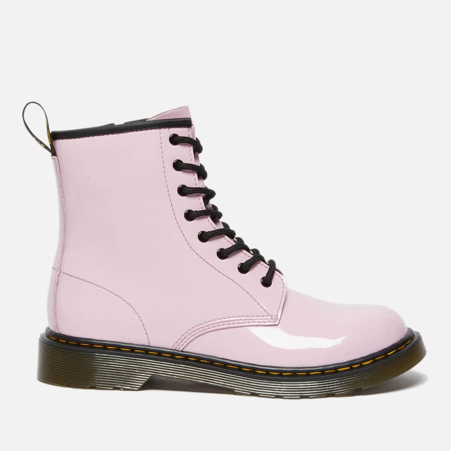 Dr. Martens Kids' 1460 Patent Lamper Lace Up Boots - Pale Pink - UK 10 Kids