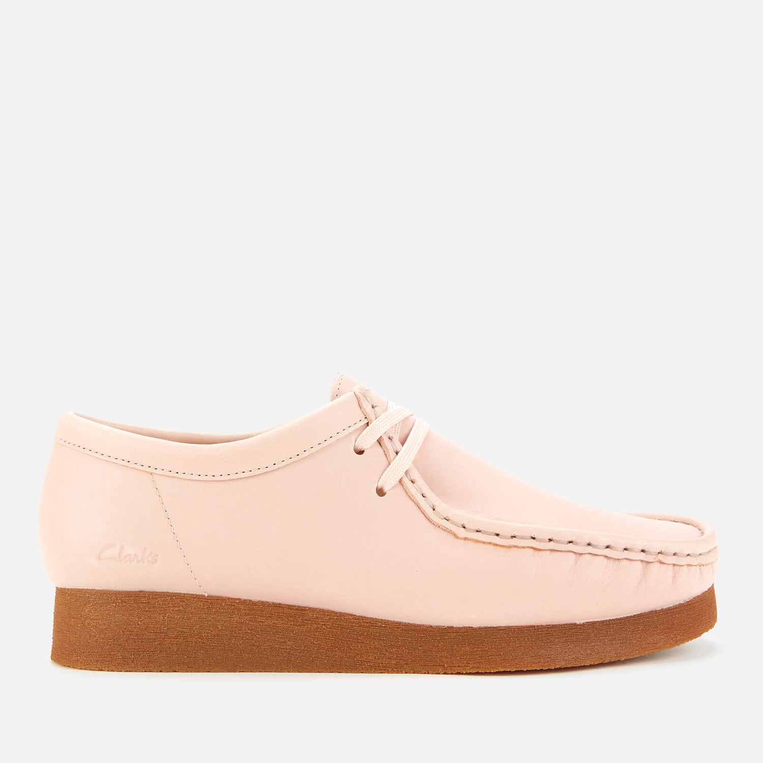 Clarks Women's Wallabee Suede Shoes - Light Pink