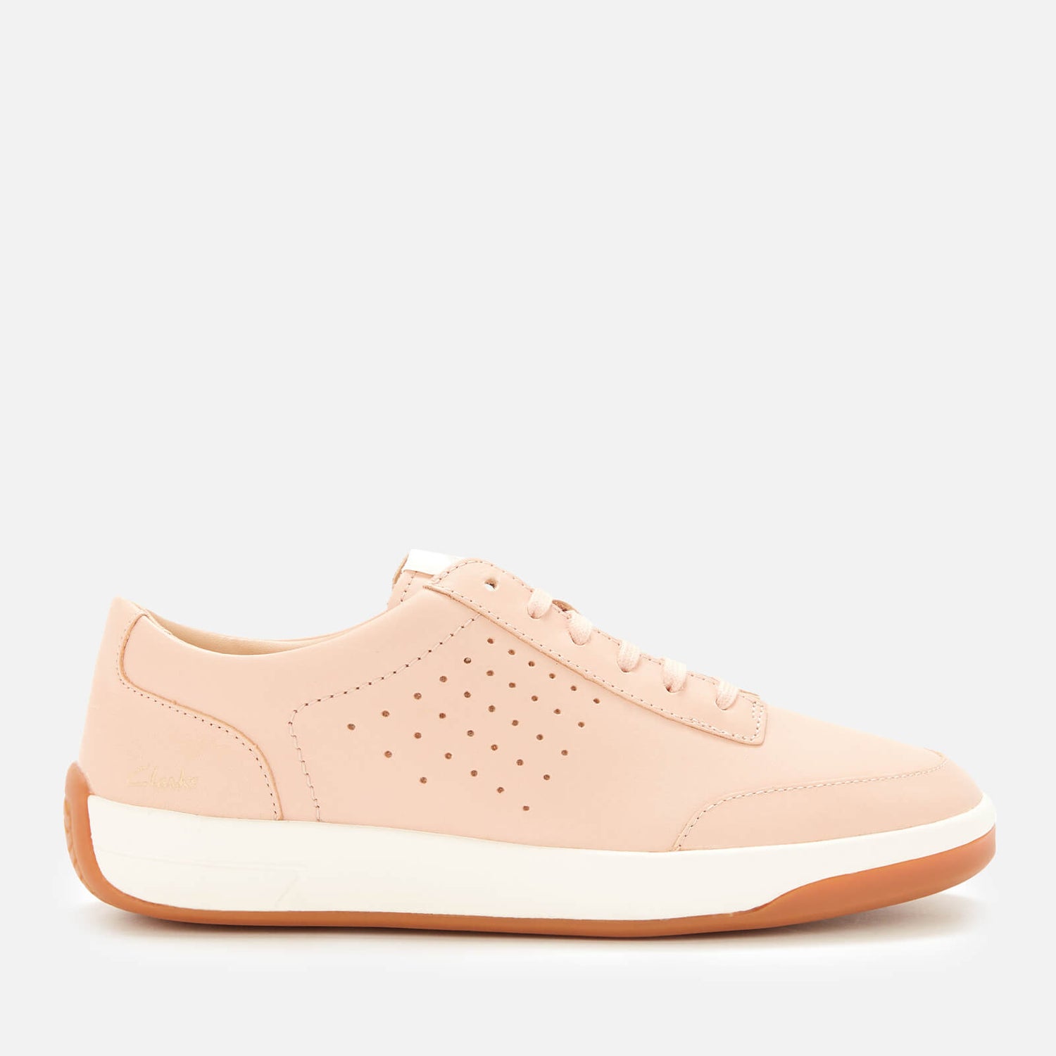 Clarks Women's Hero Air Lace Low Top Trainers - Light Pink