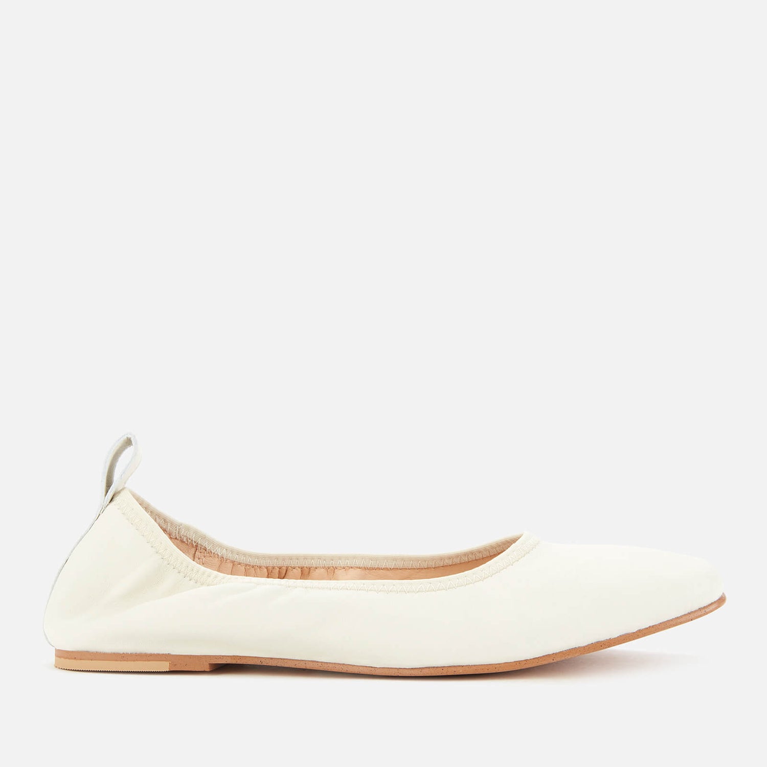 Clarks Women's Pure Leather Ballet Flats - White