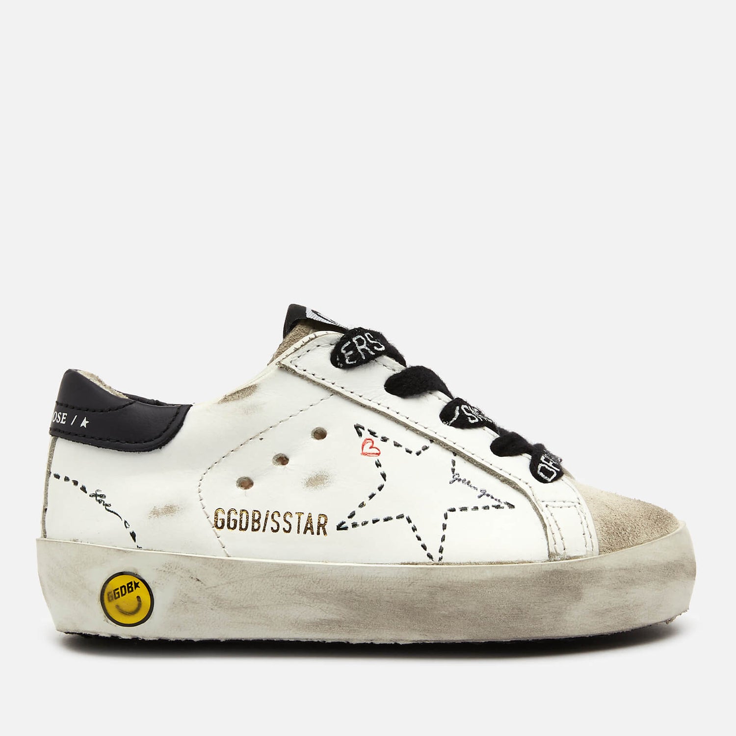 Golden Goose Toddlers' Super Star Family Leather Trainers - White/Ice - UK 3 Toddler