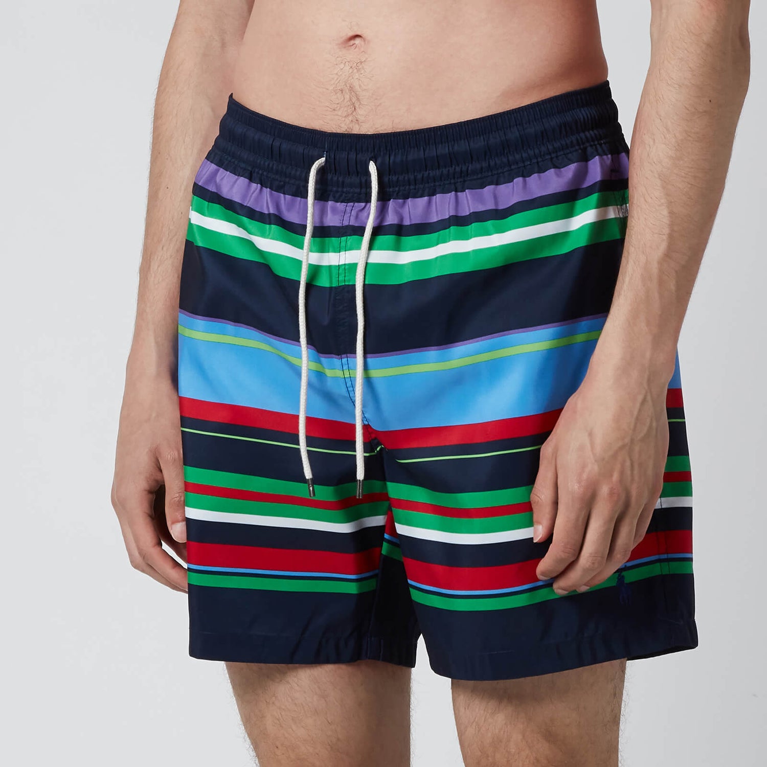 Polo Ralph Lauren Men's Traveler Swim Shorts - Bermuda Multi Stripe