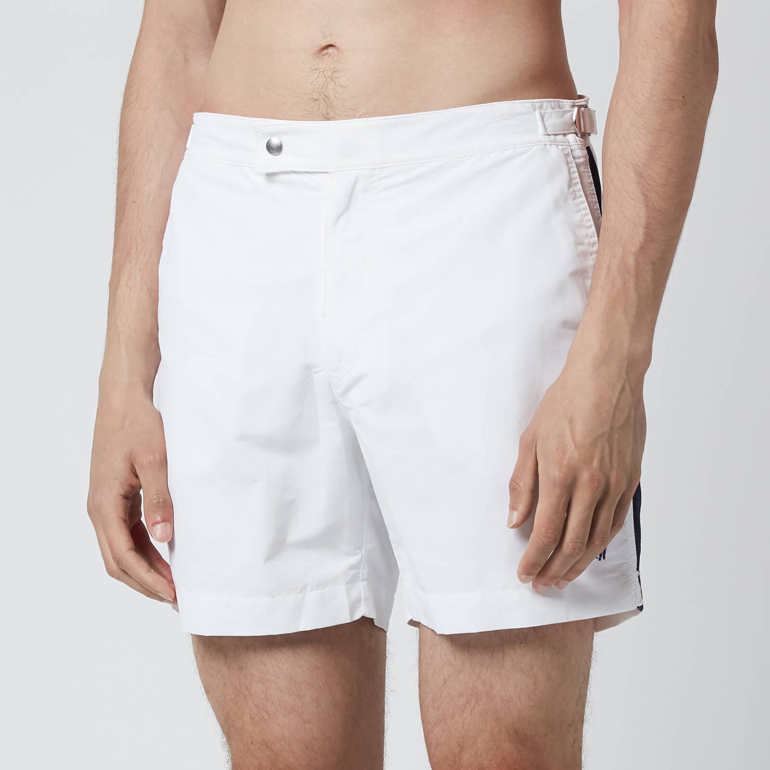 Polo Ralph Lauren Men's Monaco Swim Shorts - White/Newport Navy