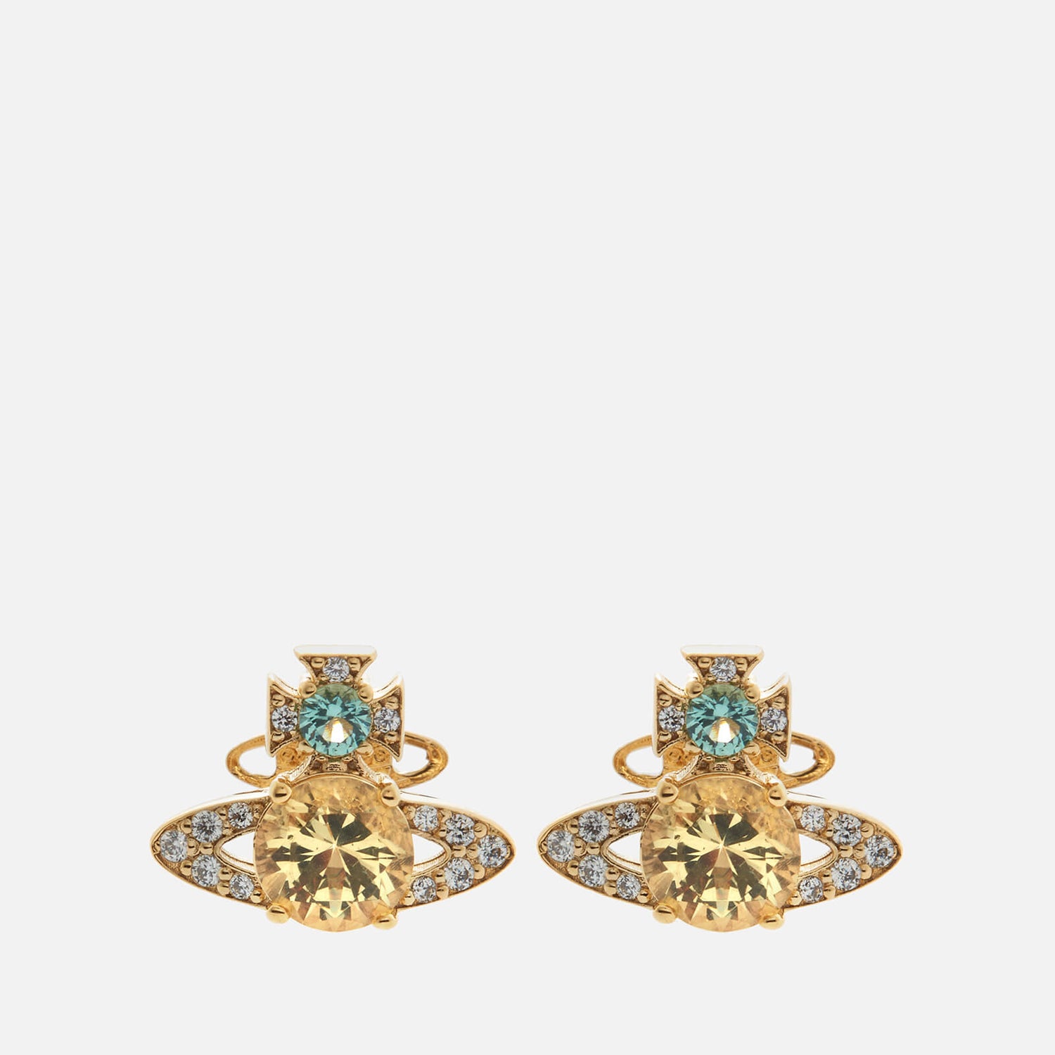 Vivienne Westwood Women's Ismene Earrings - Gold Light Turquoise