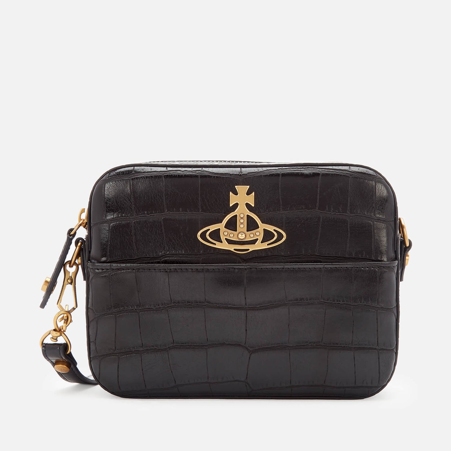 Vivienne Westwood Women's Johanna Croc Cross Body Bag - Black