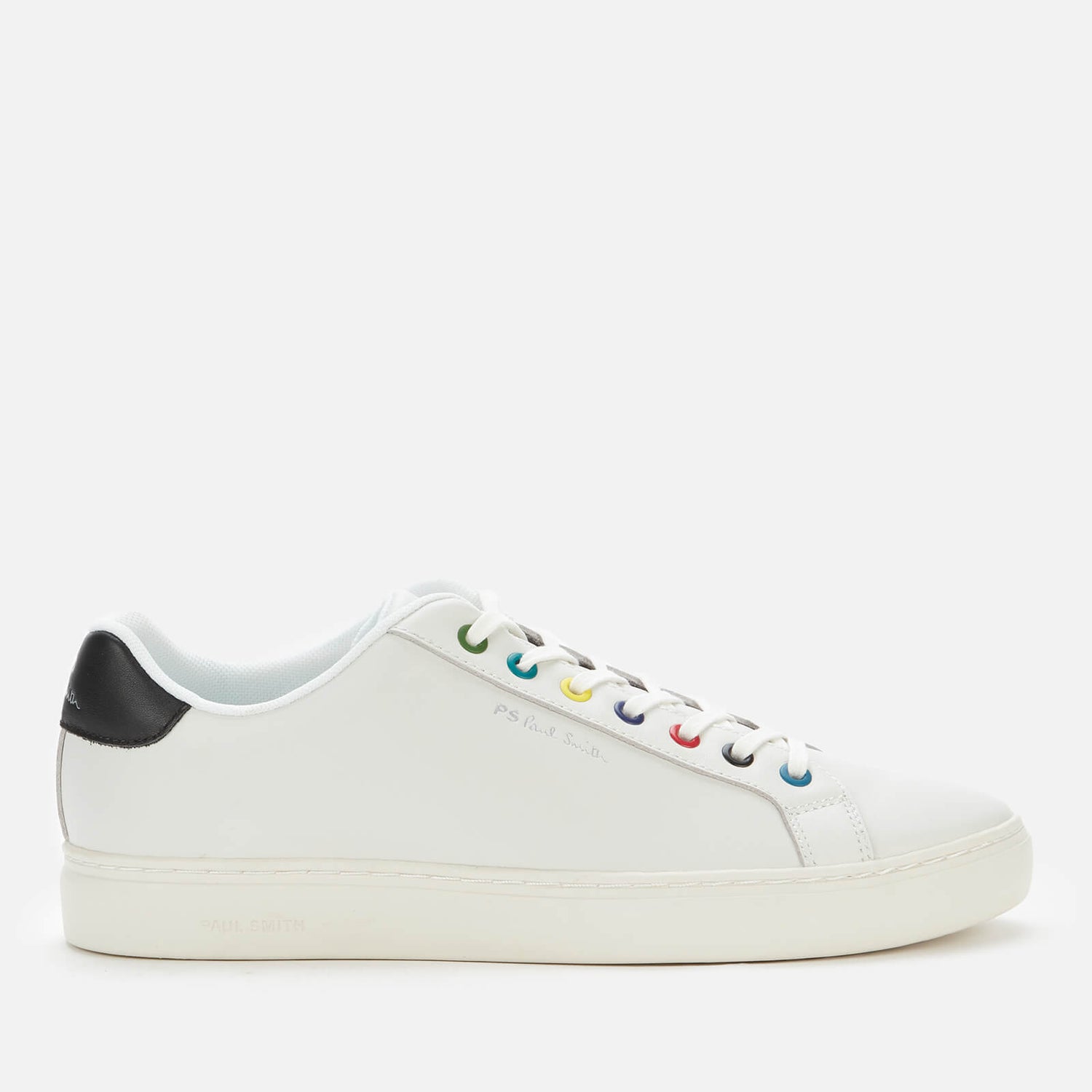 PS Paul Smith Men's Rex Multi Eyelets Leather Low Top Trainers - White