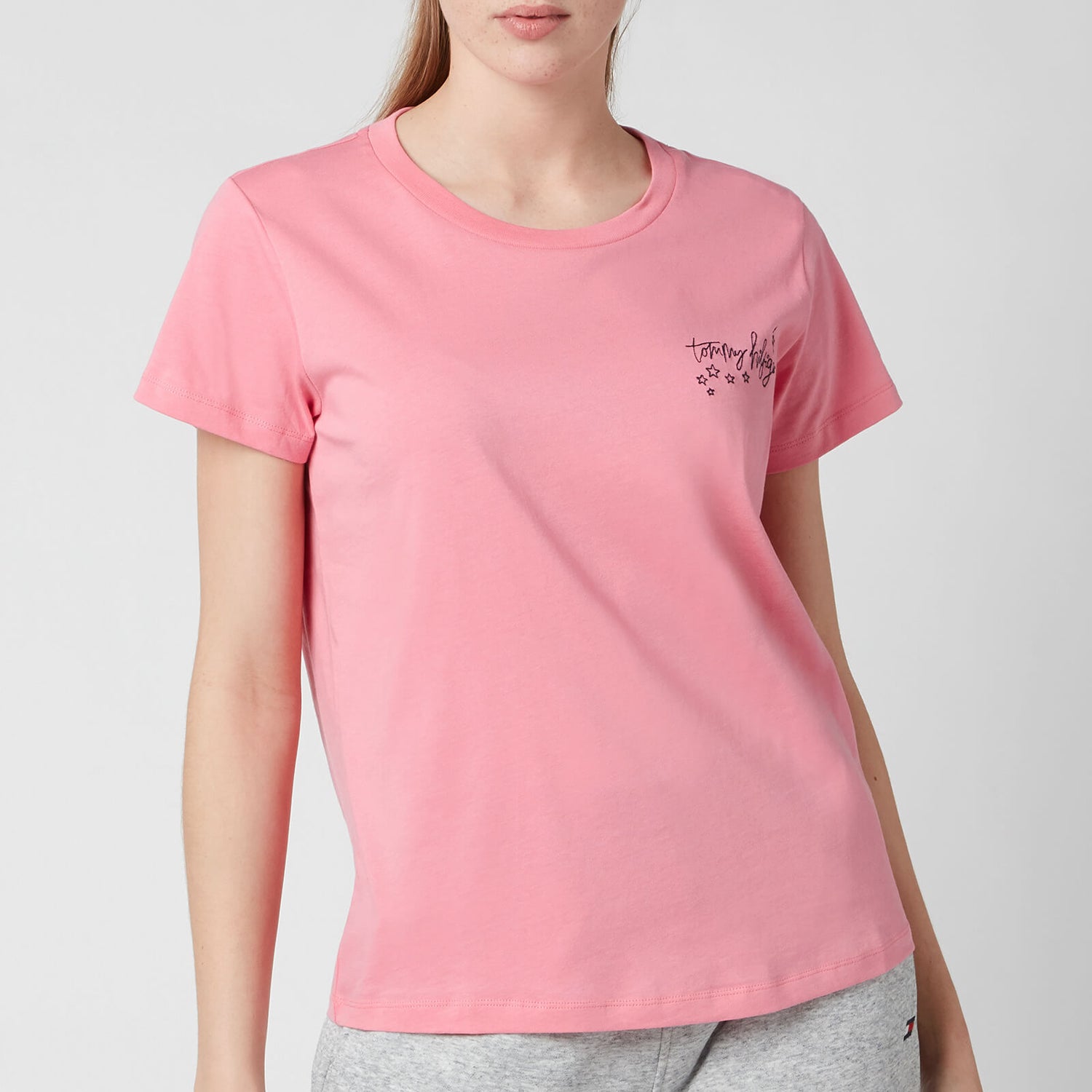 Tommy Hilfiger Women's Short Sleeve T-Shirt - Hamptons Pink -