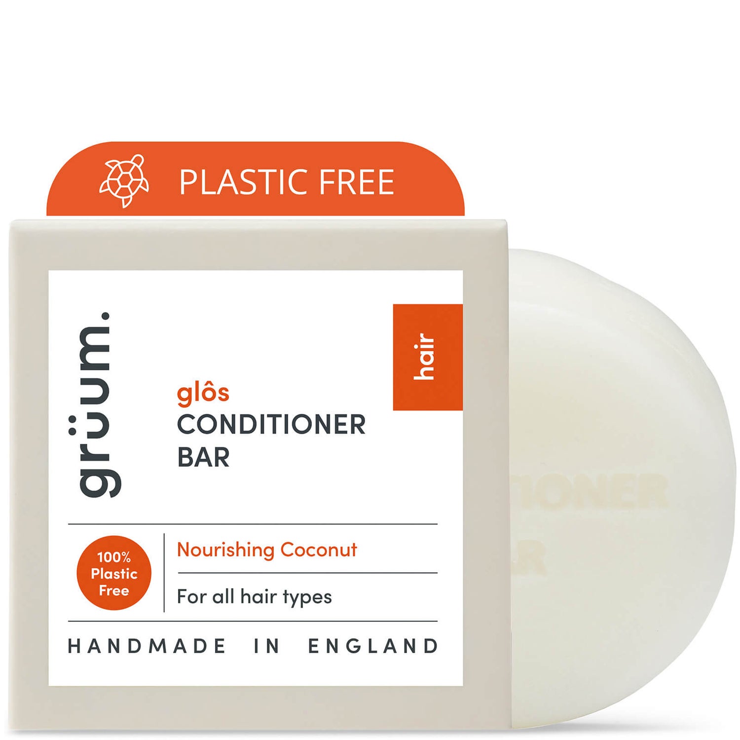 grüum Glôs Zero Plastic Nourishing Conditioner Bar 50g
