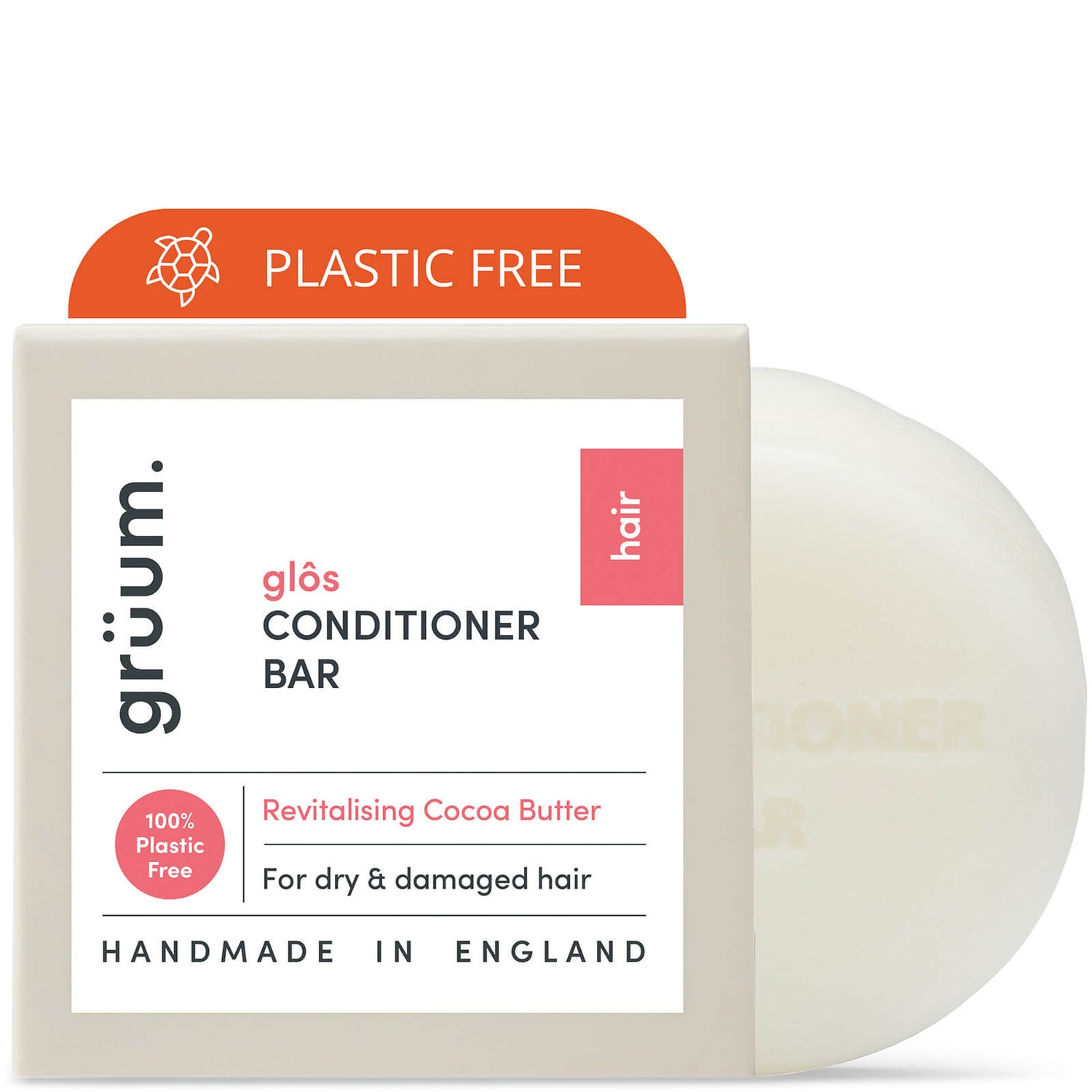 grüum Glôs Zero Plastic Revitalising Conditioner Bar 50g