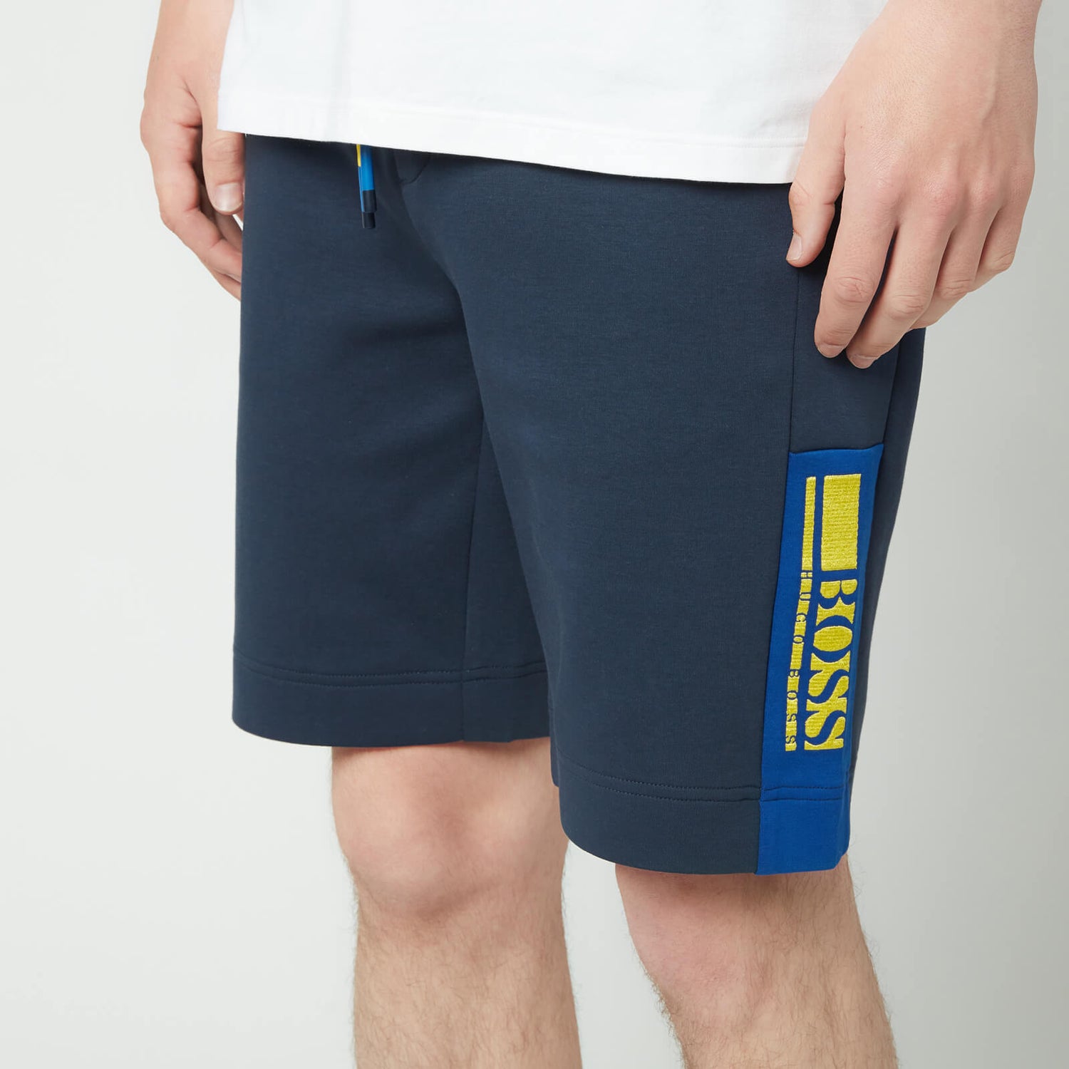 BOSS Athleisure Men's Hedlo 1 Jersey Shorts - Navy