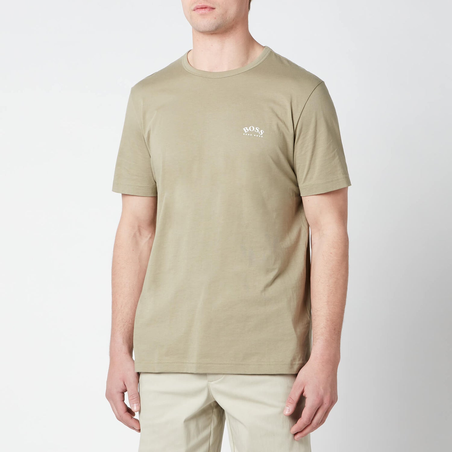 BOSS Athleisure Men's Curved T-Shirt - Dark Green