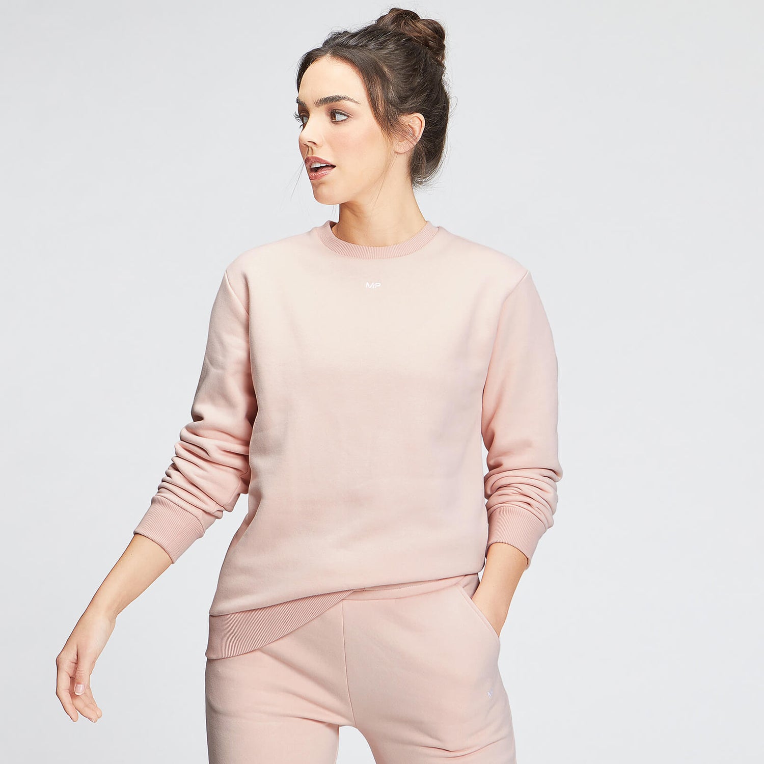 "MP Essentials" moteriškas džemperis - Šviesiai rožinis