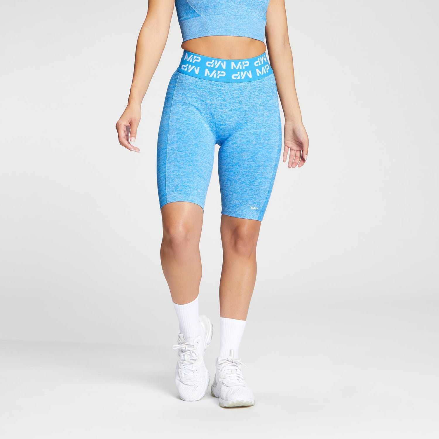 Pantalón corto de ciclismo Curve para mujer de MP - Azul brillante - XS