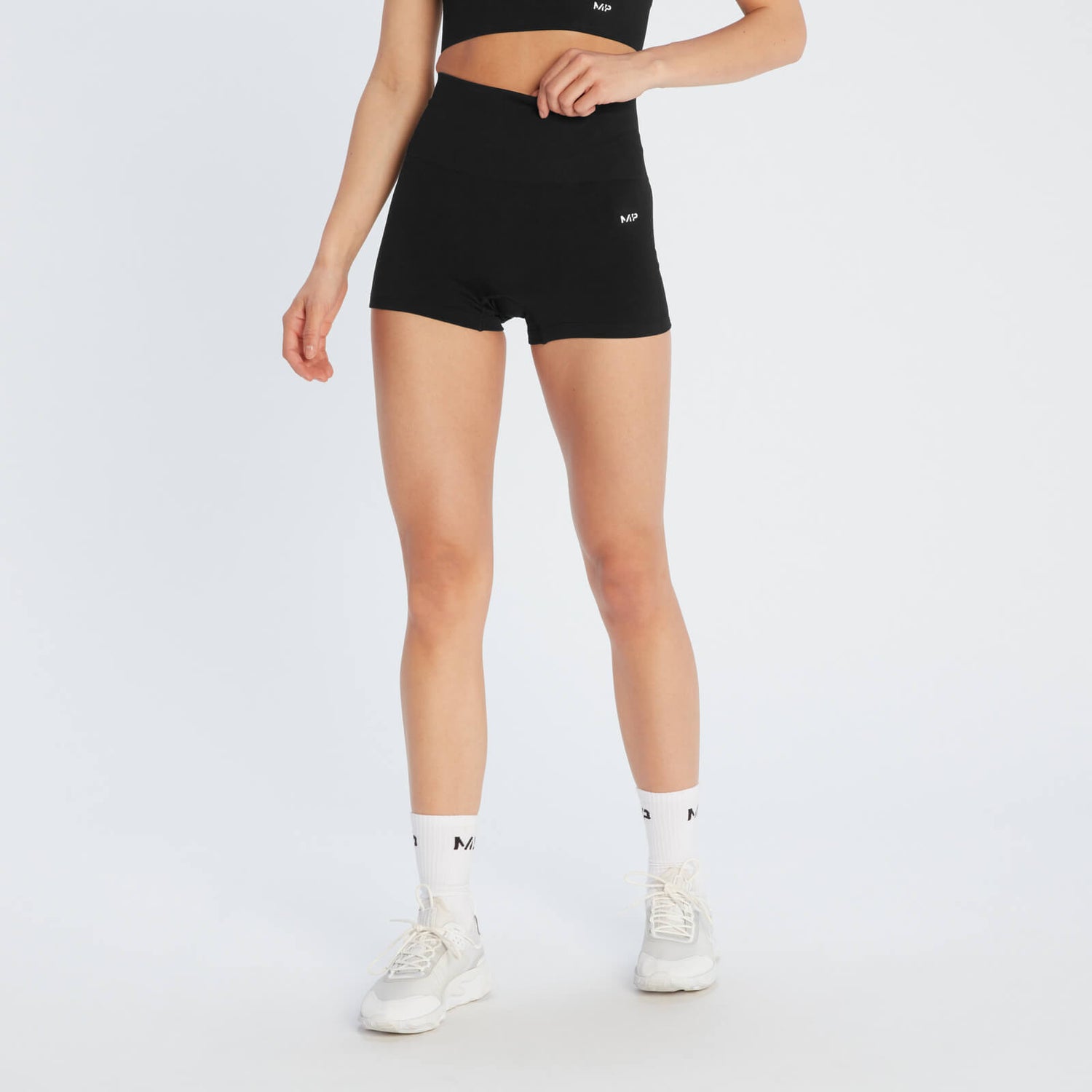 MP Women's Shape Seamless Booty Shorts - Black - L