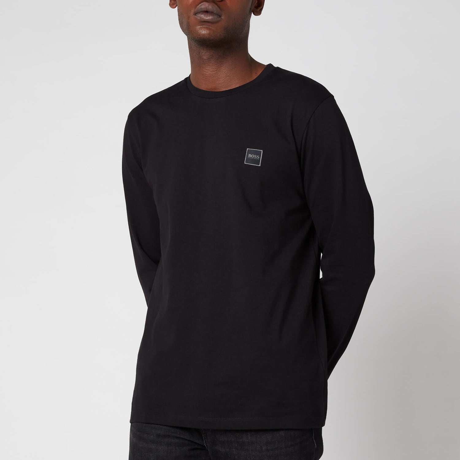 BOSS Casual Men's Tacks Long Sleeve T-Shirt - Black